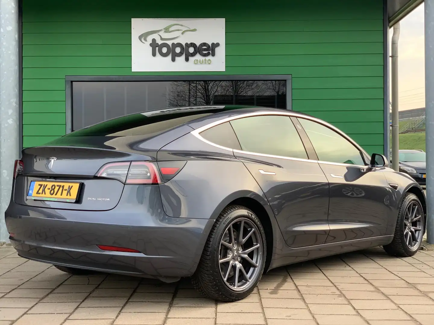 Tesla Model 3 Long Range AWD 75 kWh | PanoramaDak| AutoPilot | Gris - 2