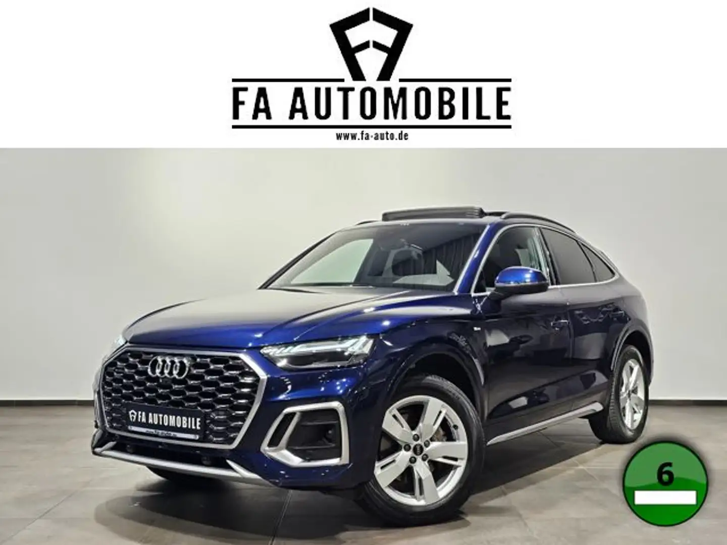 Audi Q5 Sportback 40 TDI Q S Line Pano Matrix Leder Blau - 1