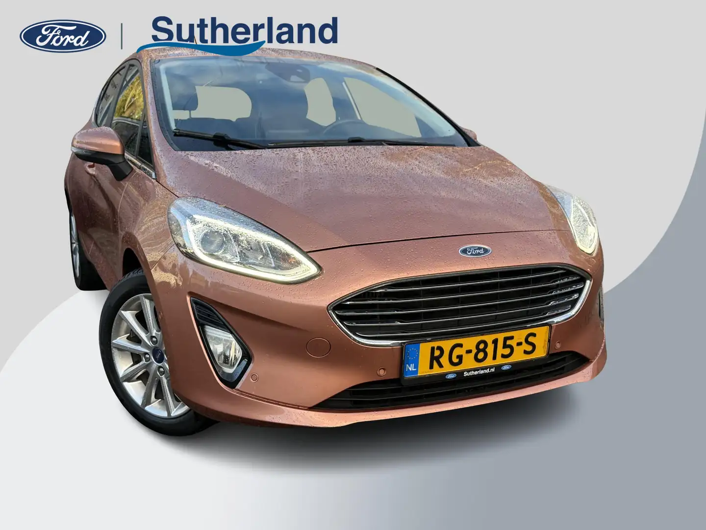 Ford Fiesta 1.0 EcoBoost Titanium 100pk Trekhaak | Camera | Cl Oranje - 1