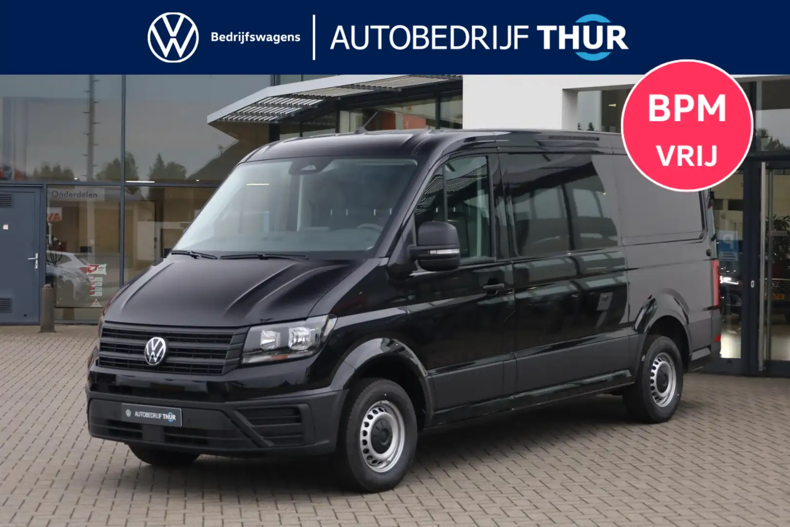 Volkswagen Crafter 30 2.0 TDI L3H2 Trendline 140PK / 103kW, BPM vrij, Zwart - 1