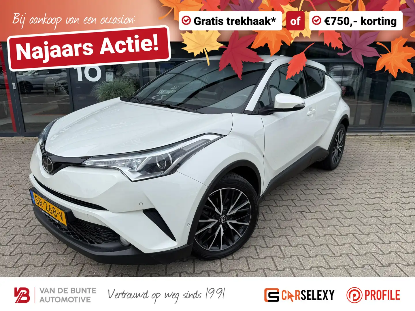 Toyota C-HR 1.2 Executive *Trekhaak & ACC* Wit - 1