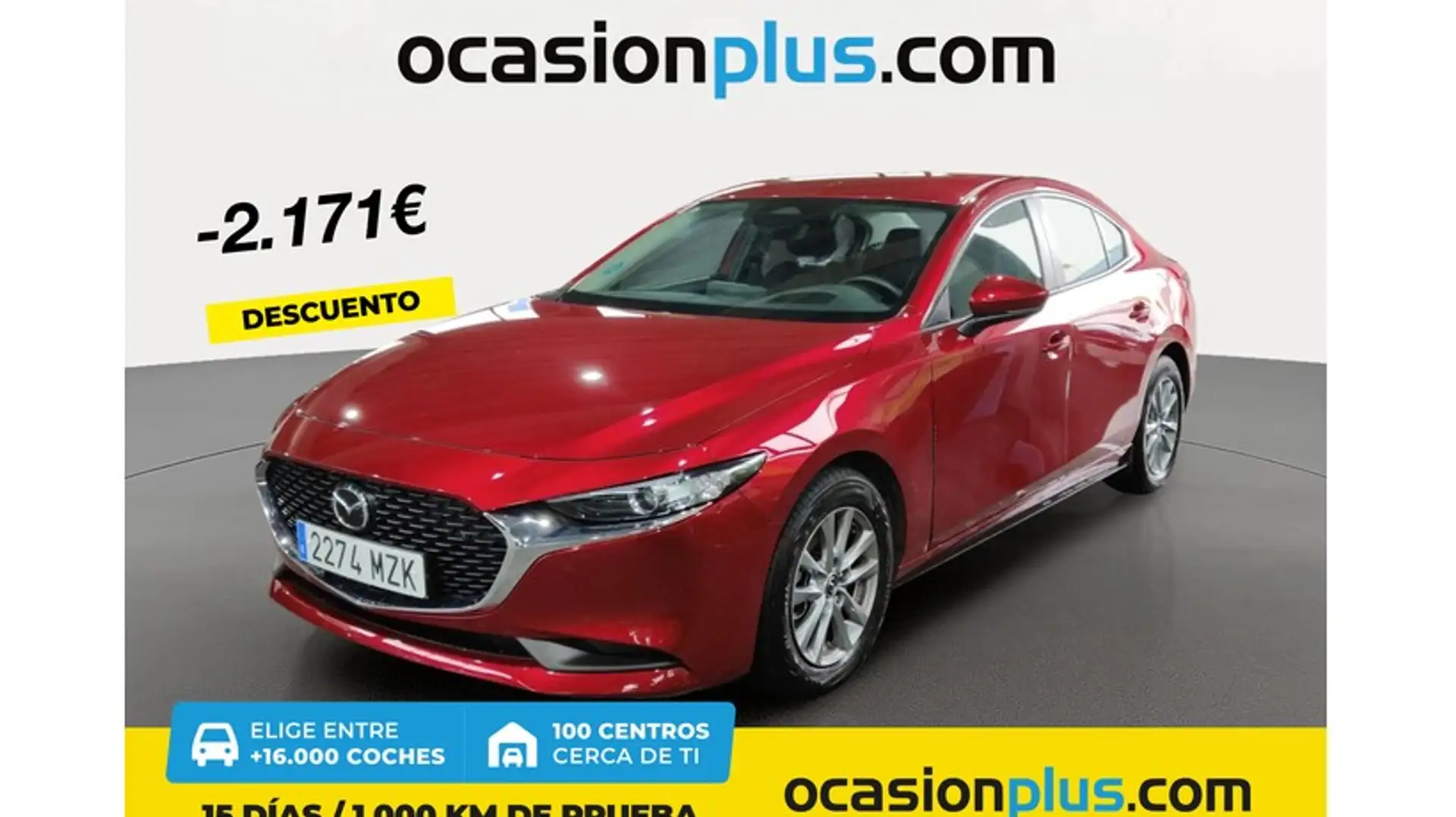 Mazda 3 2.5 e-Skyactiv-G Prime-line 103kW Rojo - 1