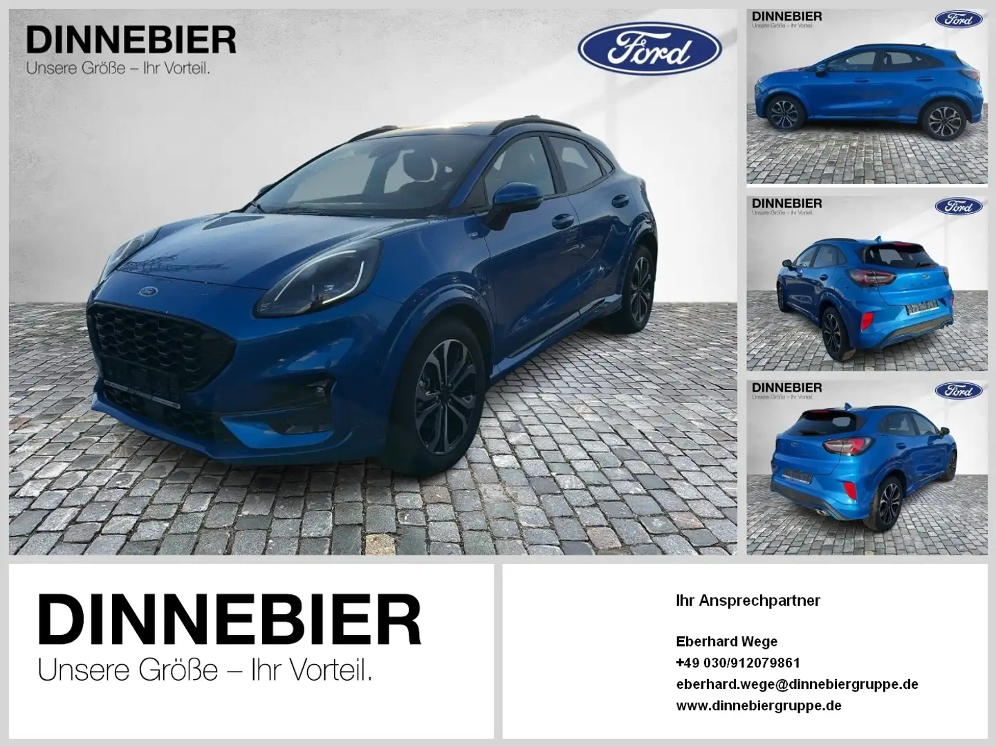 Ford Puma ST-Line X LED+Navi+Kamera+Winterpaket Blau - 1