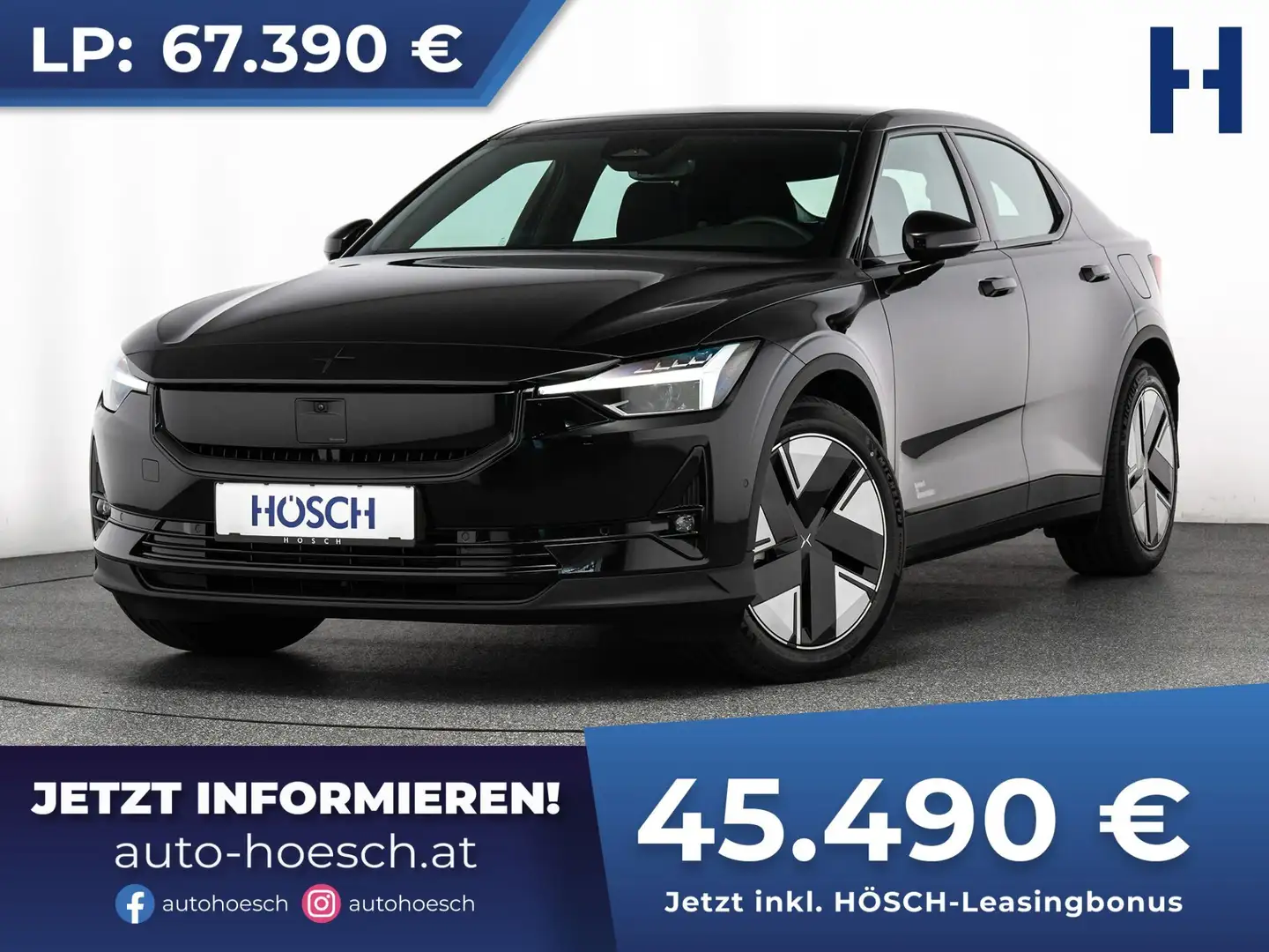 Polestar 2 Long Range Dual Motor 82kWh EXTRAS NEUWAGEN Schwarz - 1