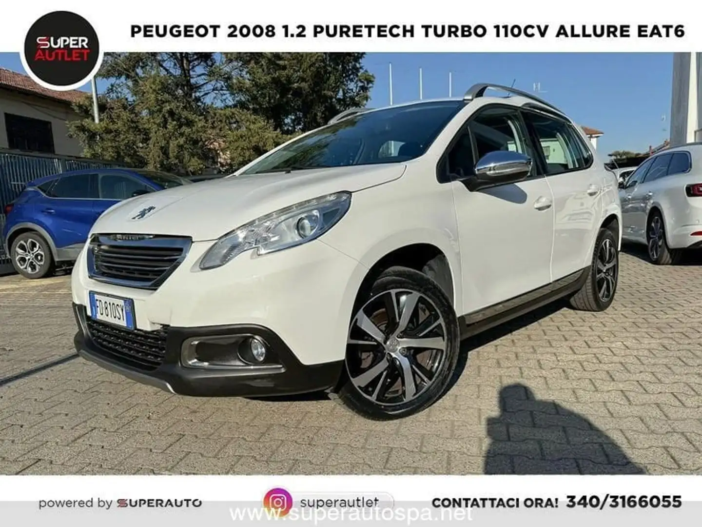 Peugeot 2008 1.2 PureTech Turbo 110cv Allure EAT6 Білий - 1