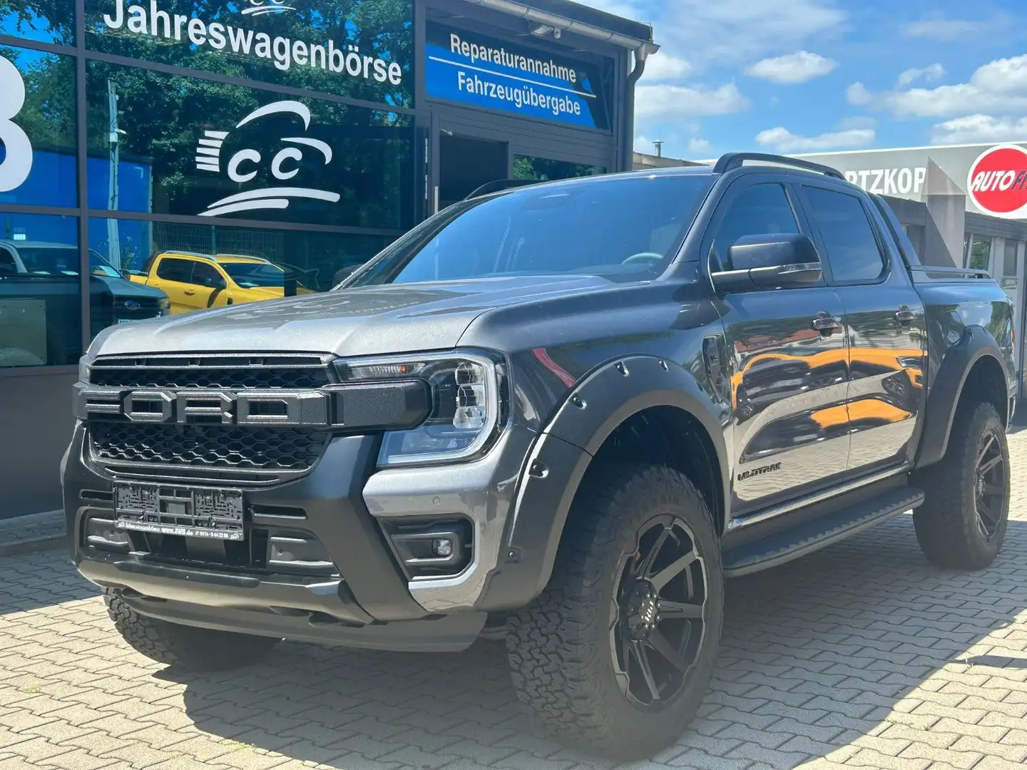 Ford Ranger Wildtrak 3,0 eRollo Stdhz hoch breit Alu20 Np80t Grau - 1