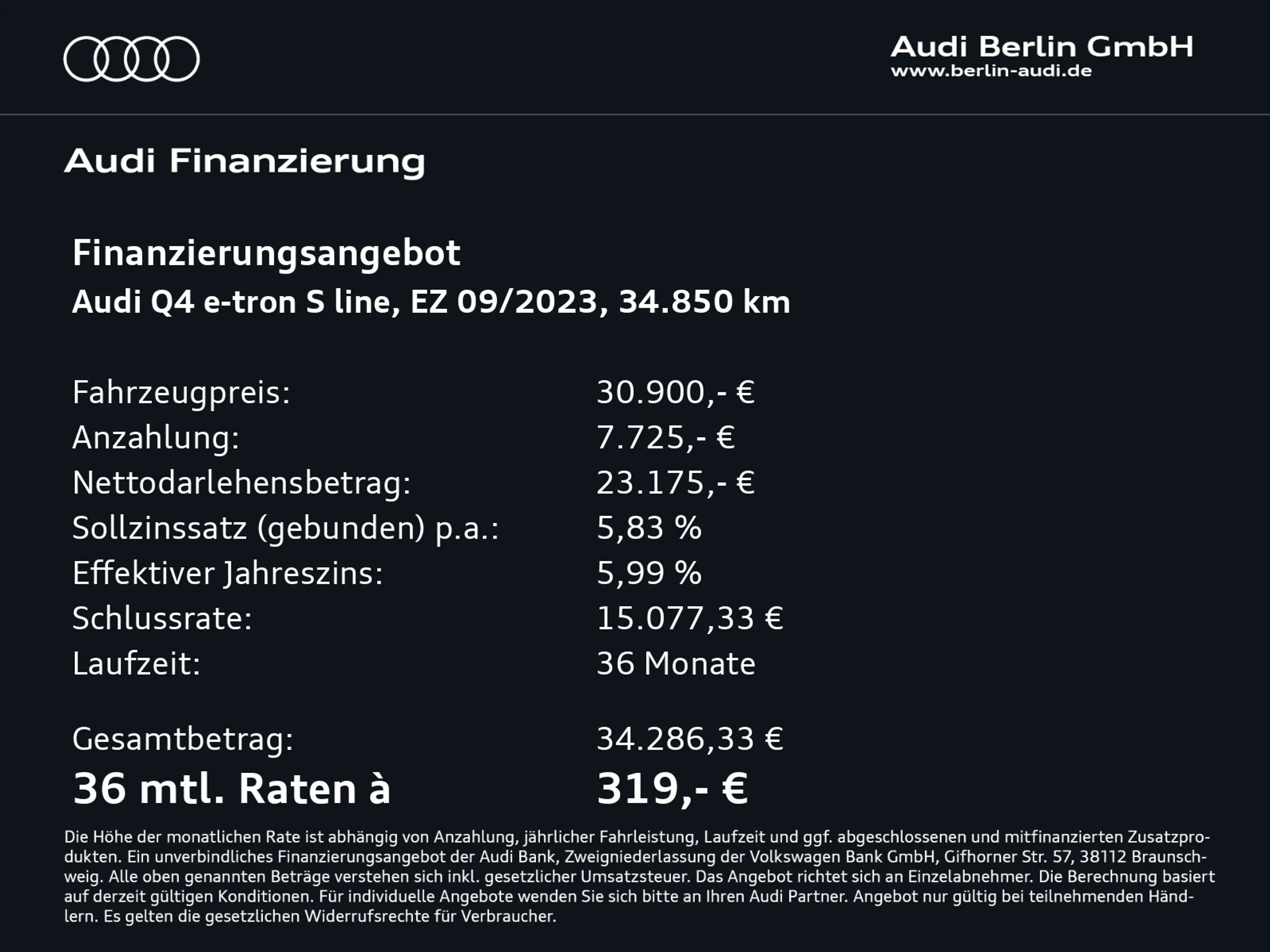 Audi Q4 e-tron Q4 35 e-tron MATRIX NAVI RFK SONOS VIRTUAL SITZH — photo 3