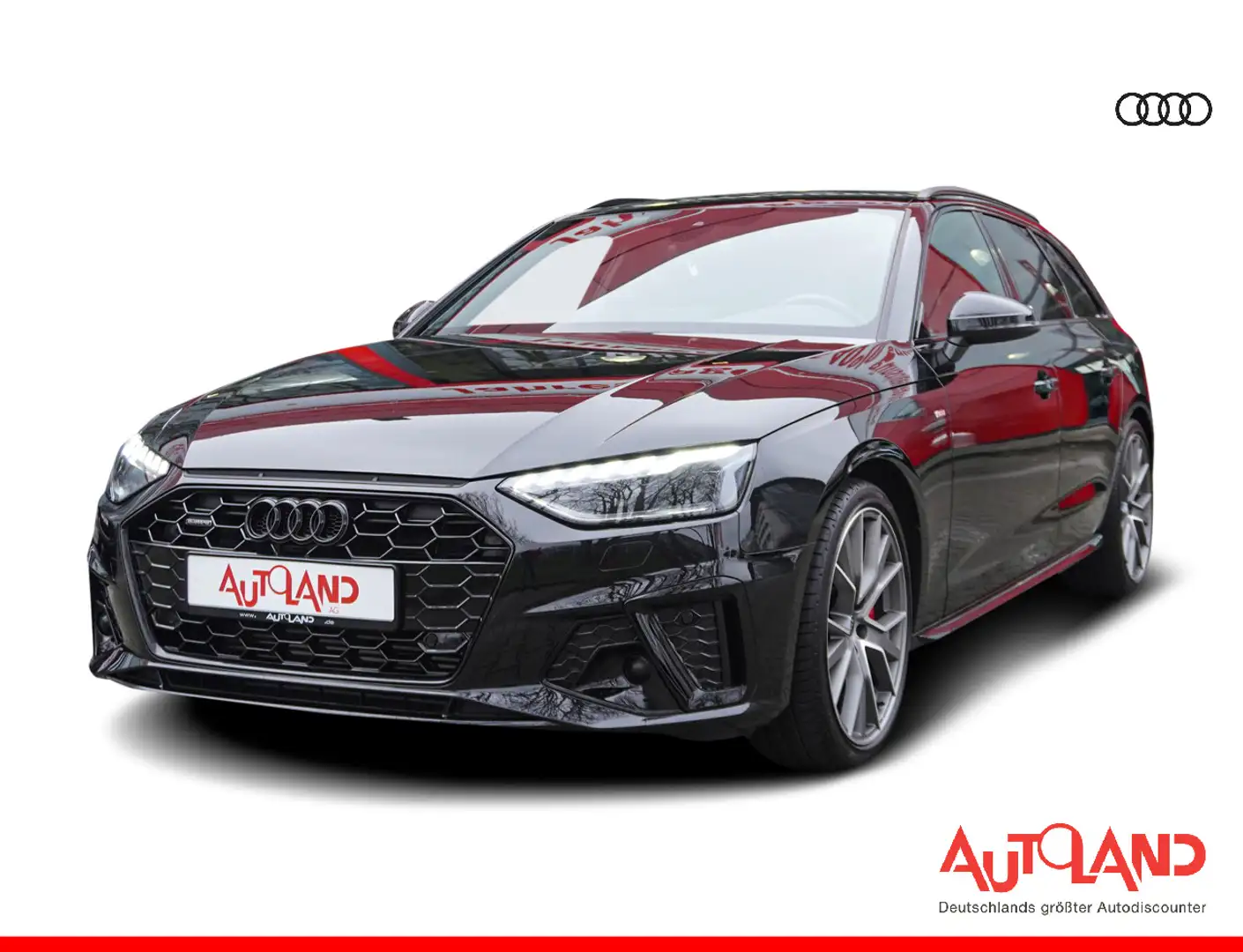 Audi A4 Avant 40 TFSI qu. 2xS line LED ACC AHK Kamera Schwarz - 1