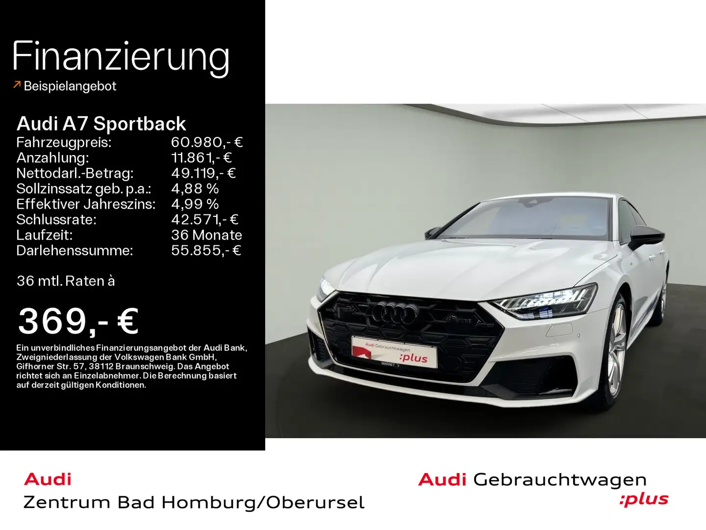 Audi A7 45 TFSI quattro S line*Navi*Matrix* Fehér - 1