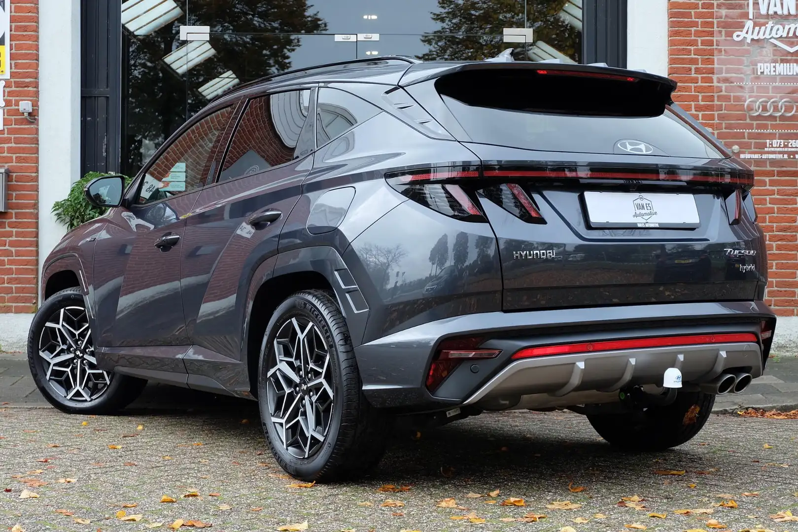 Hyundai TUCSON 1.6 T-GDI HEV N Line / Trekhaak / Fabrieksgarantie Gris - 2