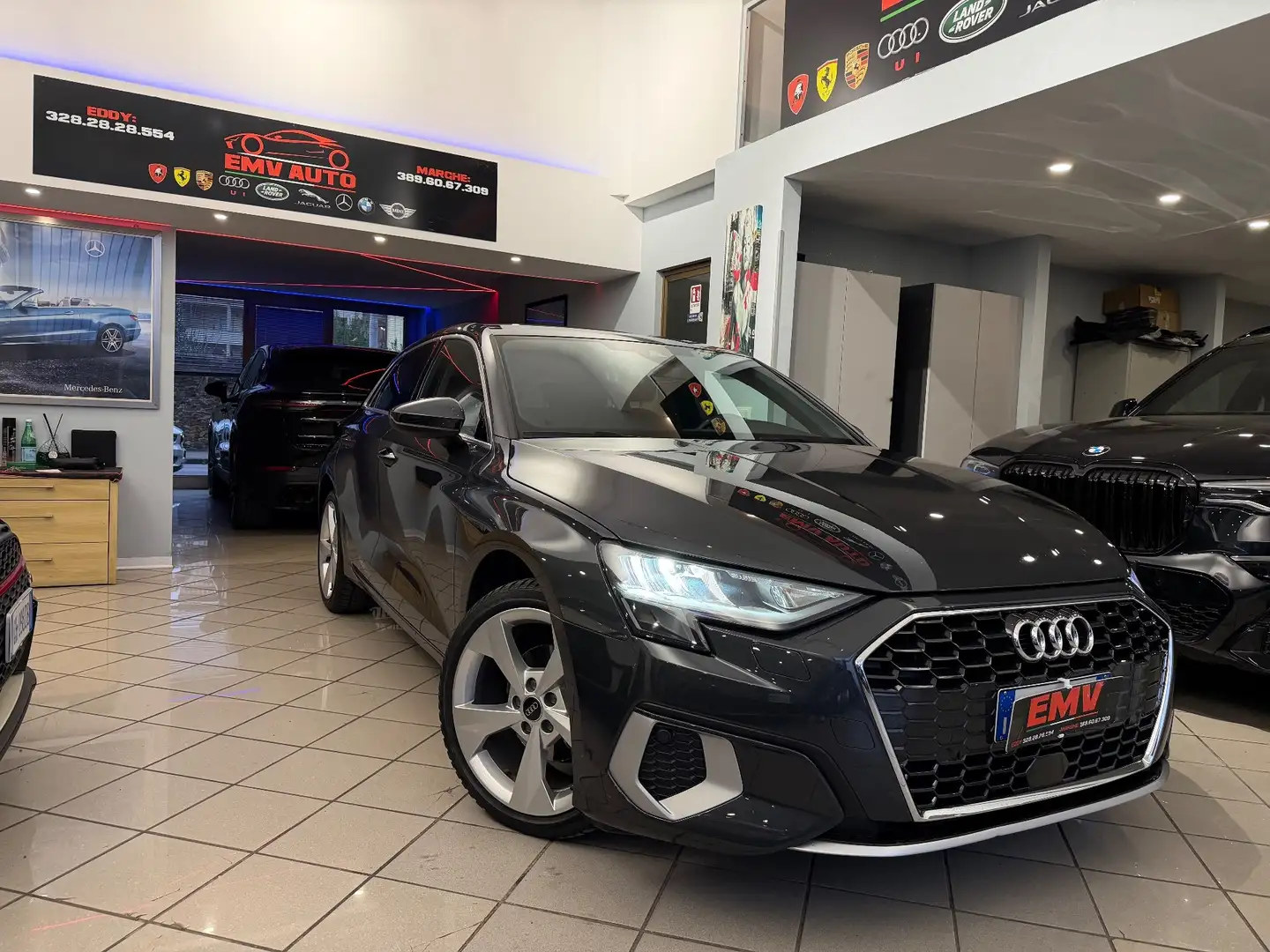 Audi A3 SPB 35 TDI S tronic S line edition Gris - 1