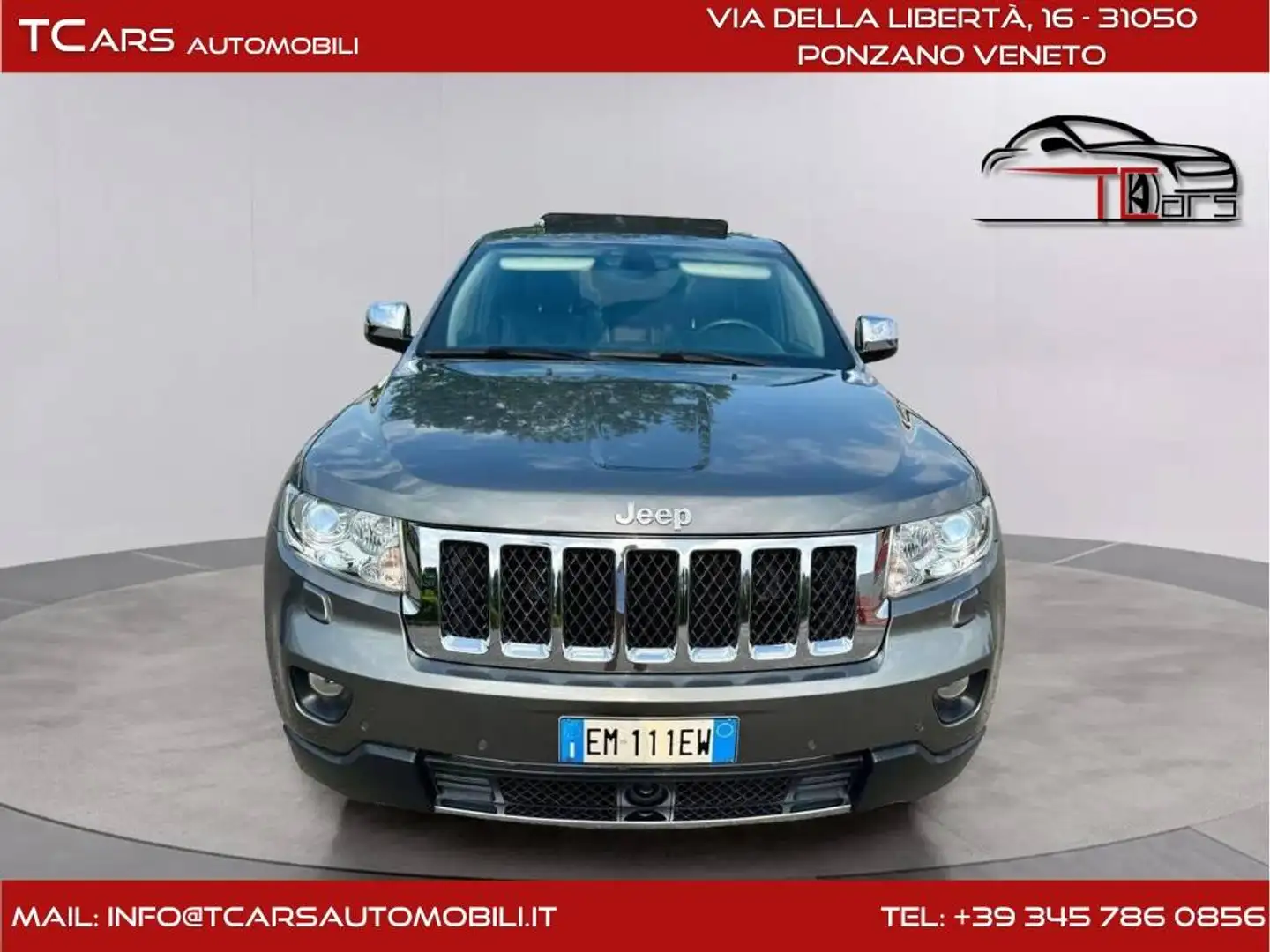 Jeep Grand Cherokee 3.0 AUTOM.TETTO OVERLAND FULL Grigio - 2