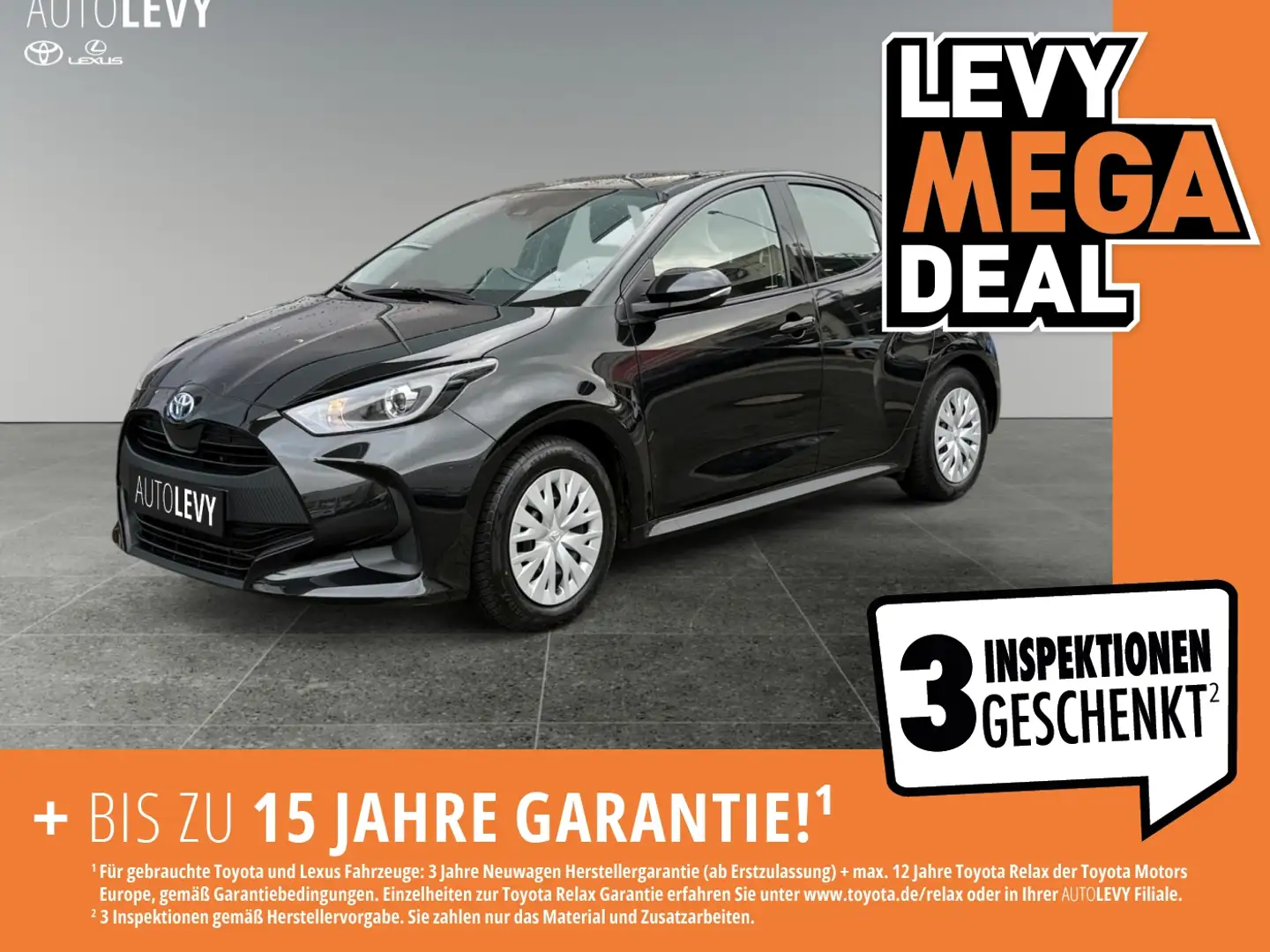 Toyota Yaris 1.5 Hybrid Business *8FACH*CARPLAY* Noir - 1