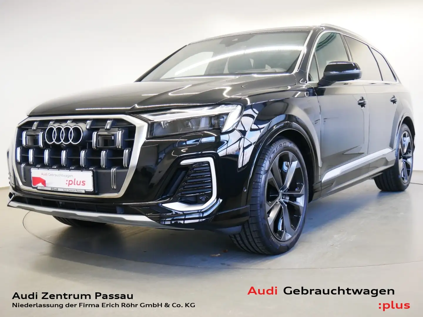 Audi Q7 50 TDI S line tiptr. MATRIX AHK PANO Czarny - 1