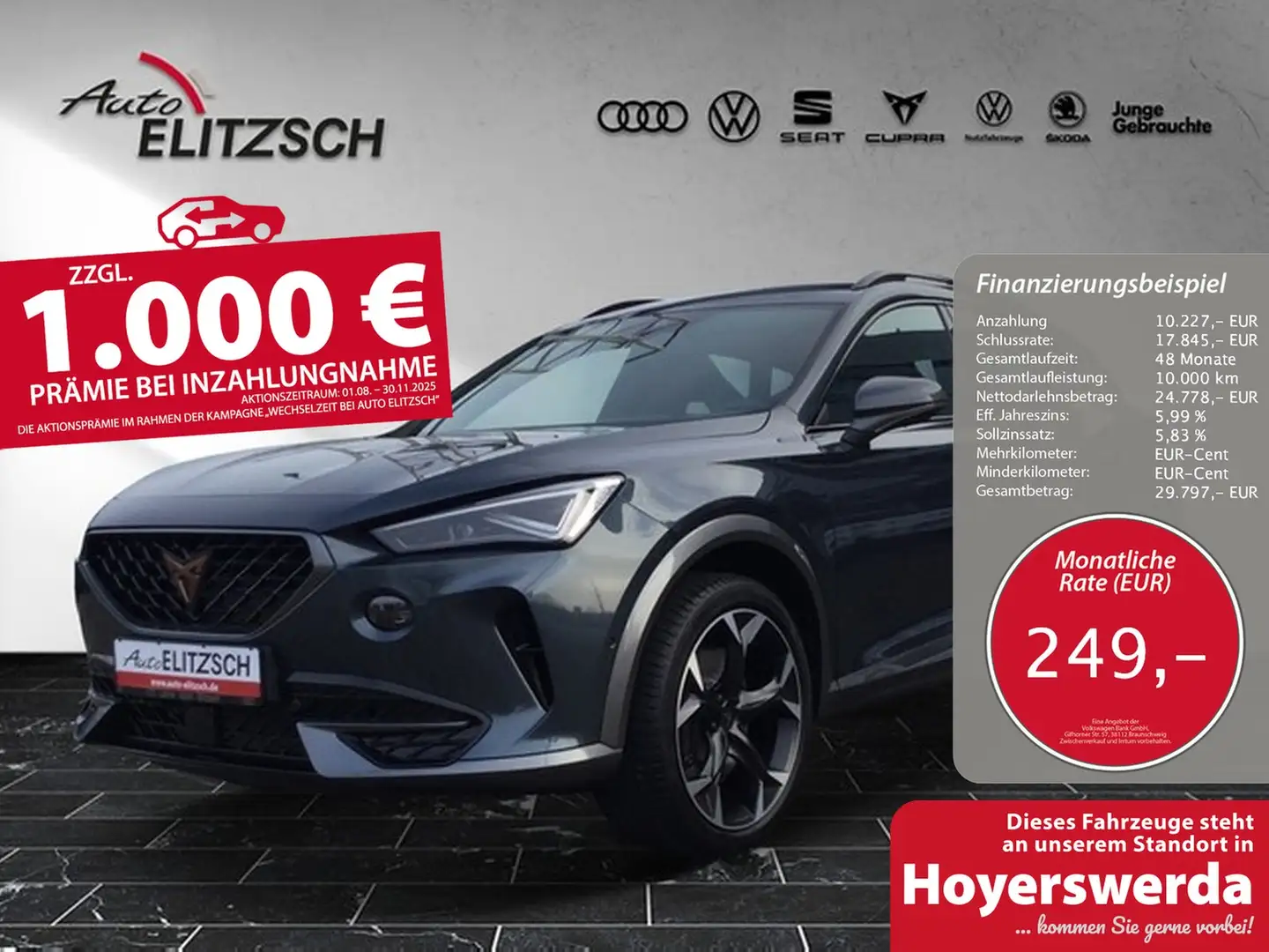 CUPRA Formentor TSI VZ DSG 4Drive DAB MatrixLED Navi Grau - 1