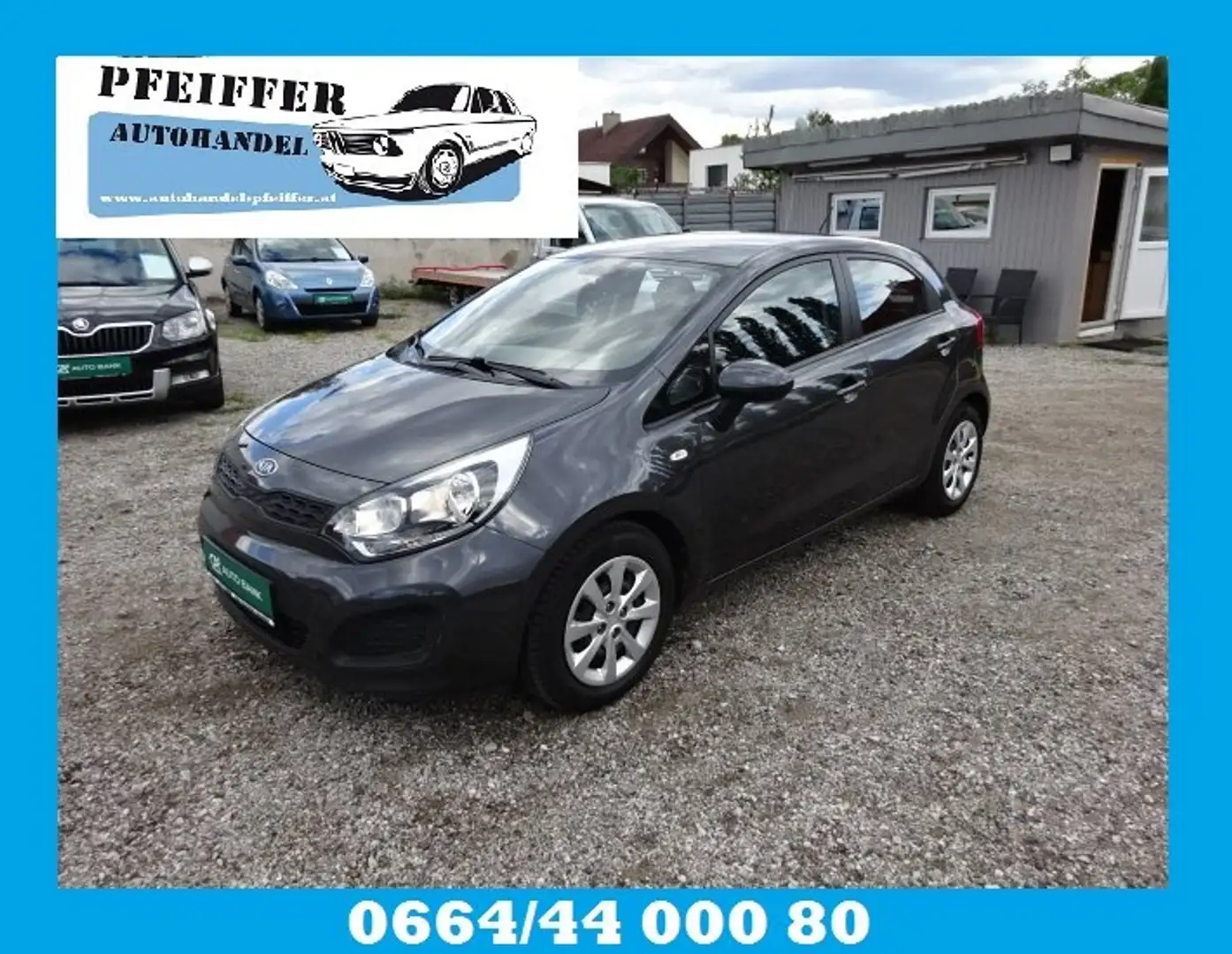 Kia Rio Attract 1,2 Benzin Cool 1 Besitz nur 69.680 KM Grau - 1