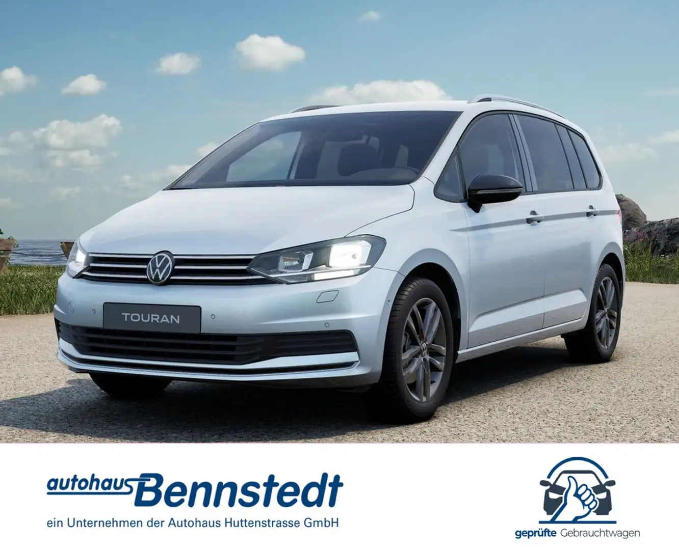 Volkswagen Touran 2.0 TDI DSG Goal 7-Sitzer KAMERA VIRTUAL Silber - 1
