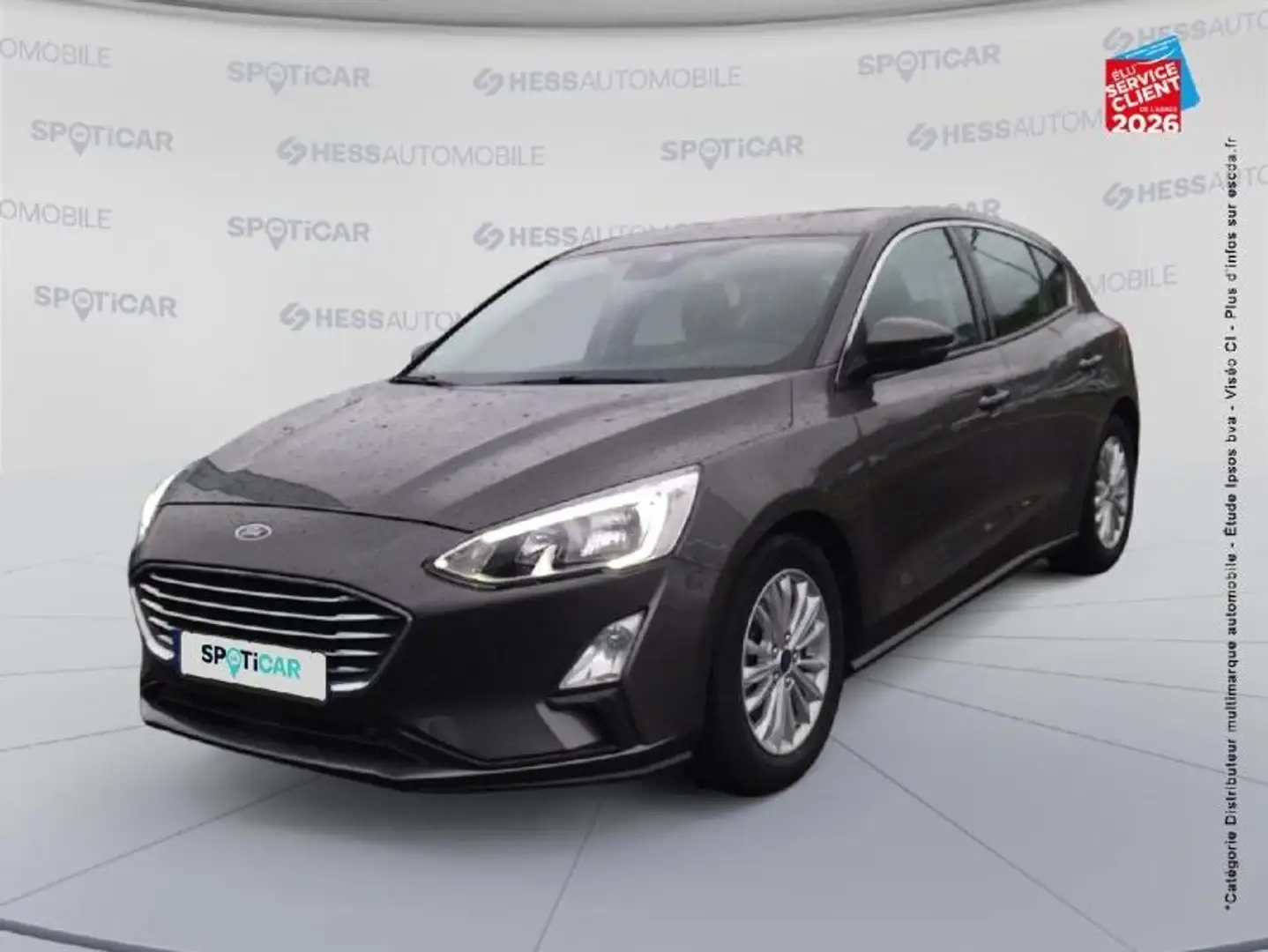 Ford Focus 1.0 EcoBoost 125ch Titanium Gris - 1