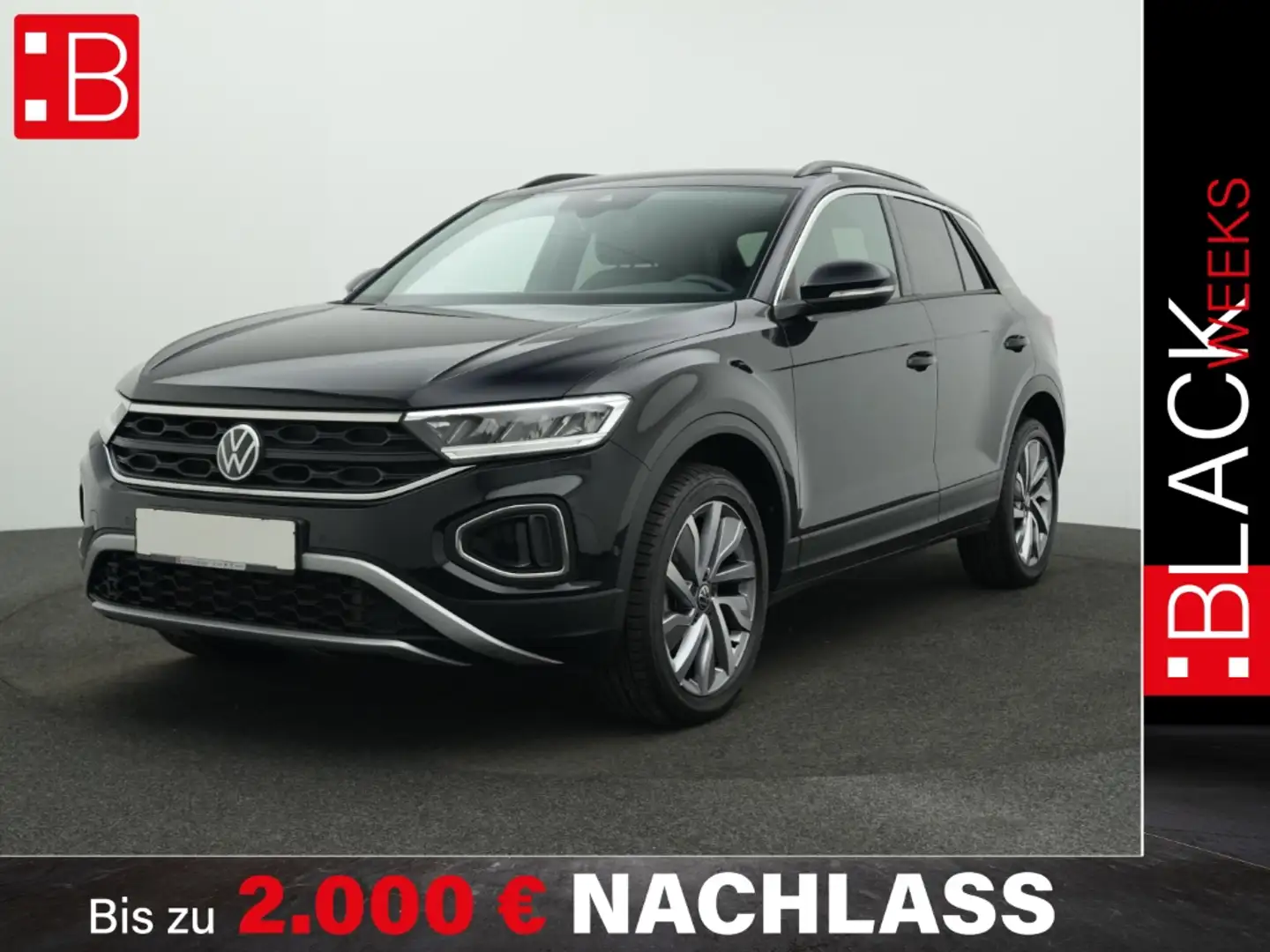 Volkswagen T-Roc 1.5 TSI DSG Goal PLUS PAKET AHK KAMERA NAVI Schwarz - 1