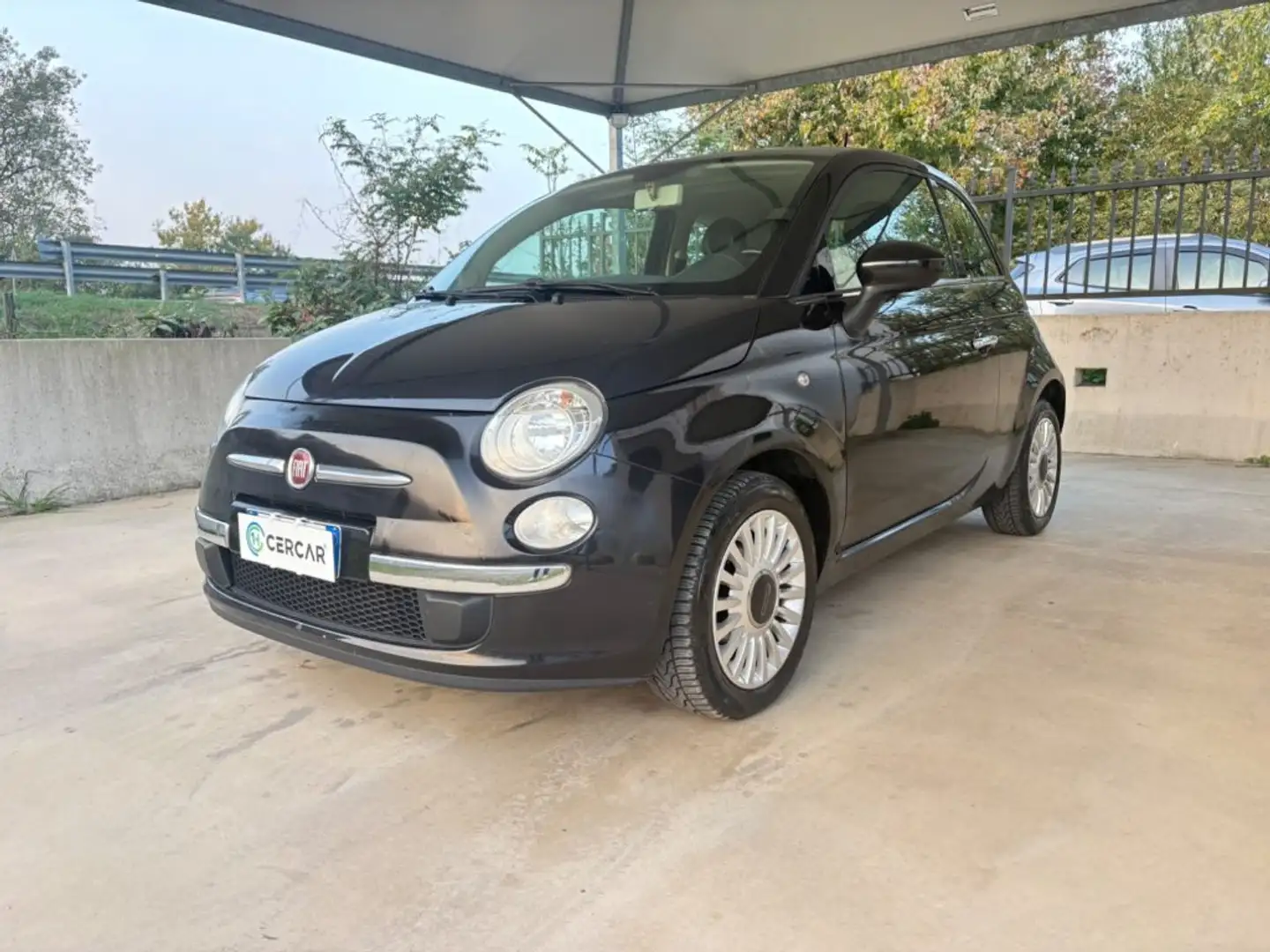Fiat 500 1.2 Lounge CAMBIO AUTOMATICO OK NEOP. EURO 6 Nero - 1