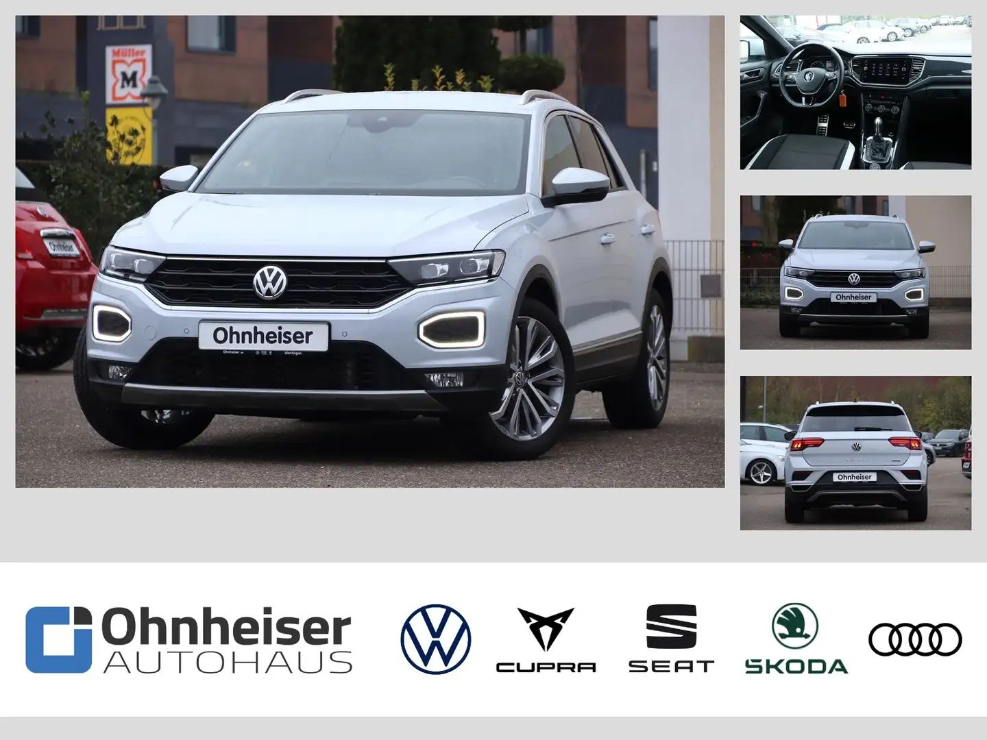 Volkswagen T-Roc 2.0 TSI Sport 4Motion DSG*NAVI*ALU*SHZ Weiß - 1
