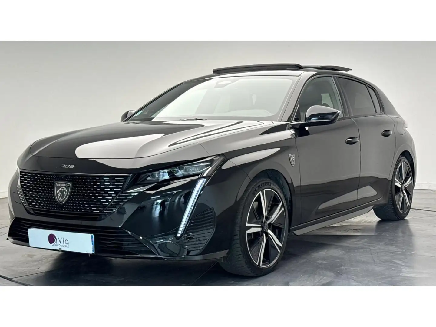 Peugeot 308 1.6 225 GT PACK TOIT OUVRANT Noir - 1