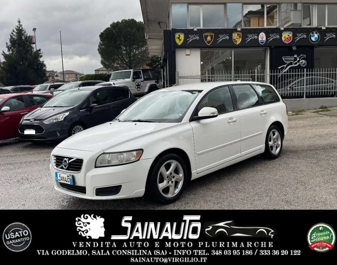 Volvo V50 V50 1.6 d2 R-design 115cv Garanzia 24 mesi Wit - 1