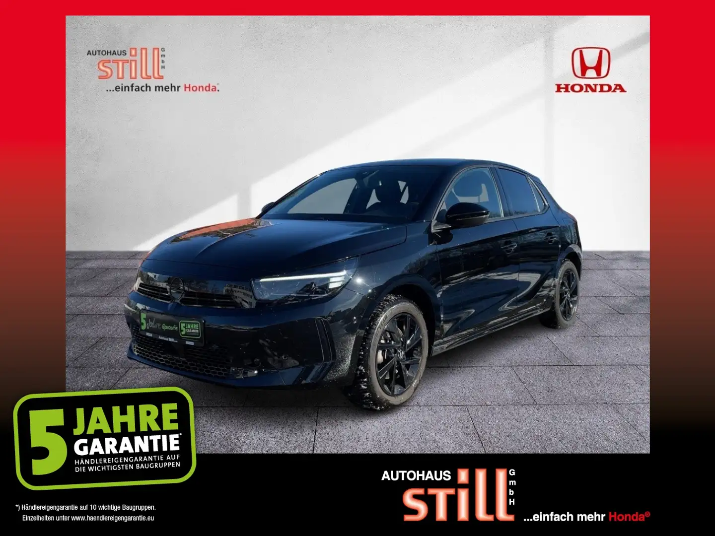 Opel Corsa F 1.2 Turbo GS ACC+LED+Navi+SHZ+Kam.+LM Noir - 1