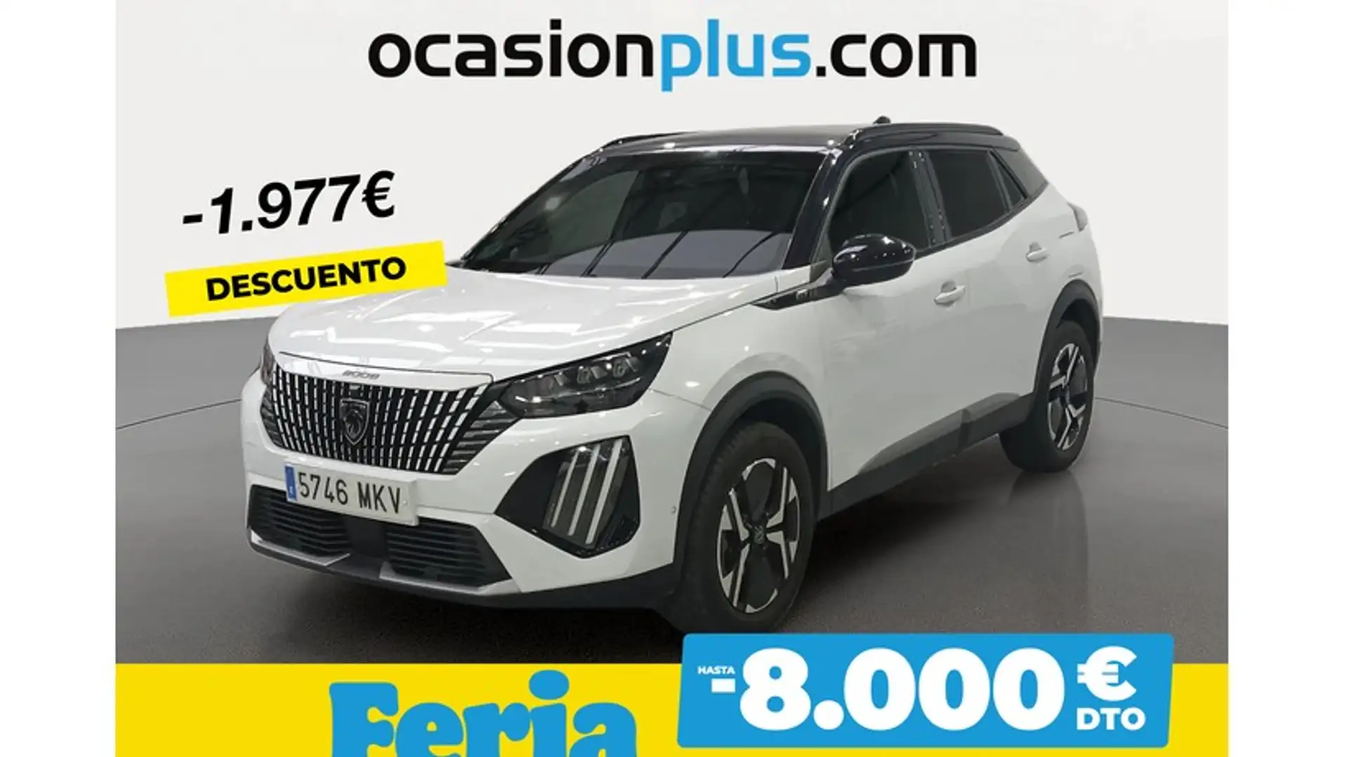 Peugeot 2008 1.2 PureTech S&S GT EAT8 130 Blanc - 1