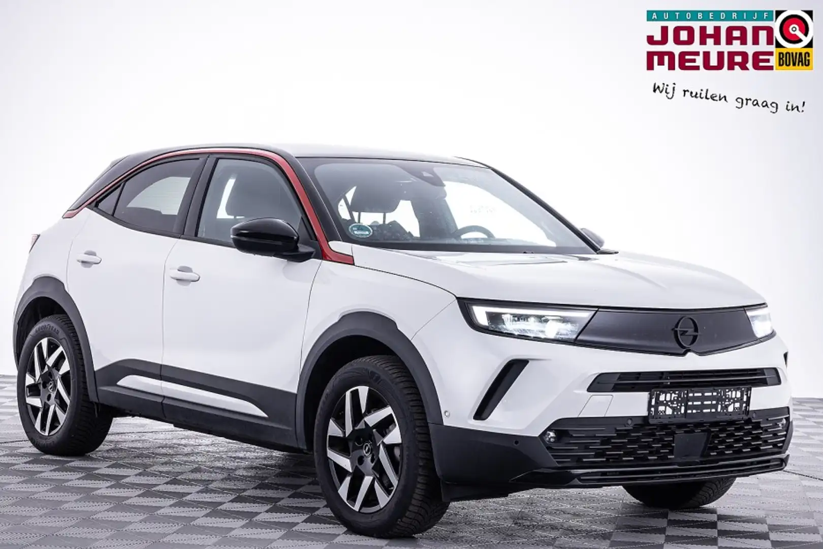 Opel Mokka-E GS Line 50-kWh | SOH 100% | Half LEDER | ECC | Ful Weiß - 1