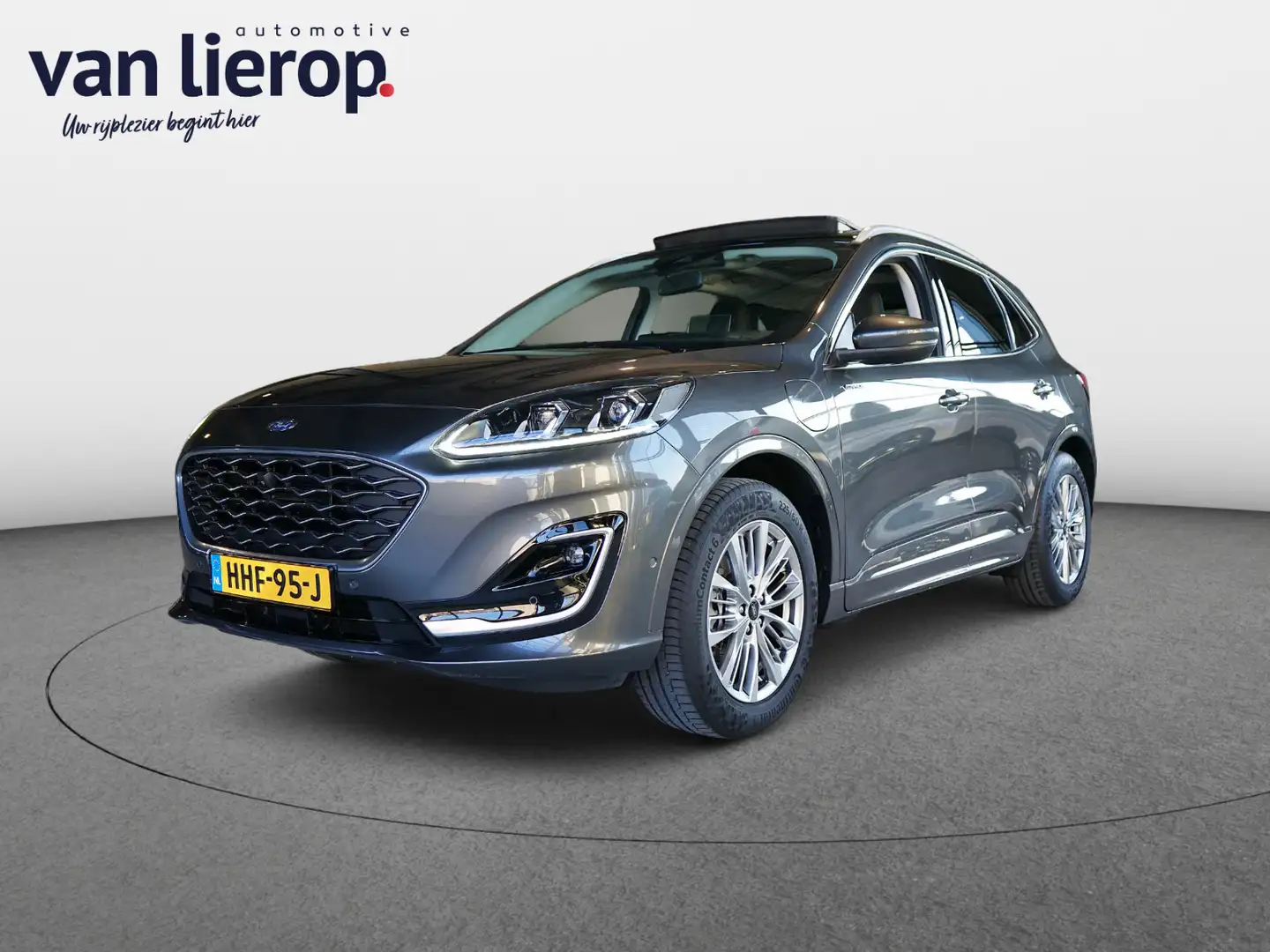 Ford Kuga 2.5 PHEV Vignale TREKHAAK | PANO | 1500KG TREKGEWI Grau - 1