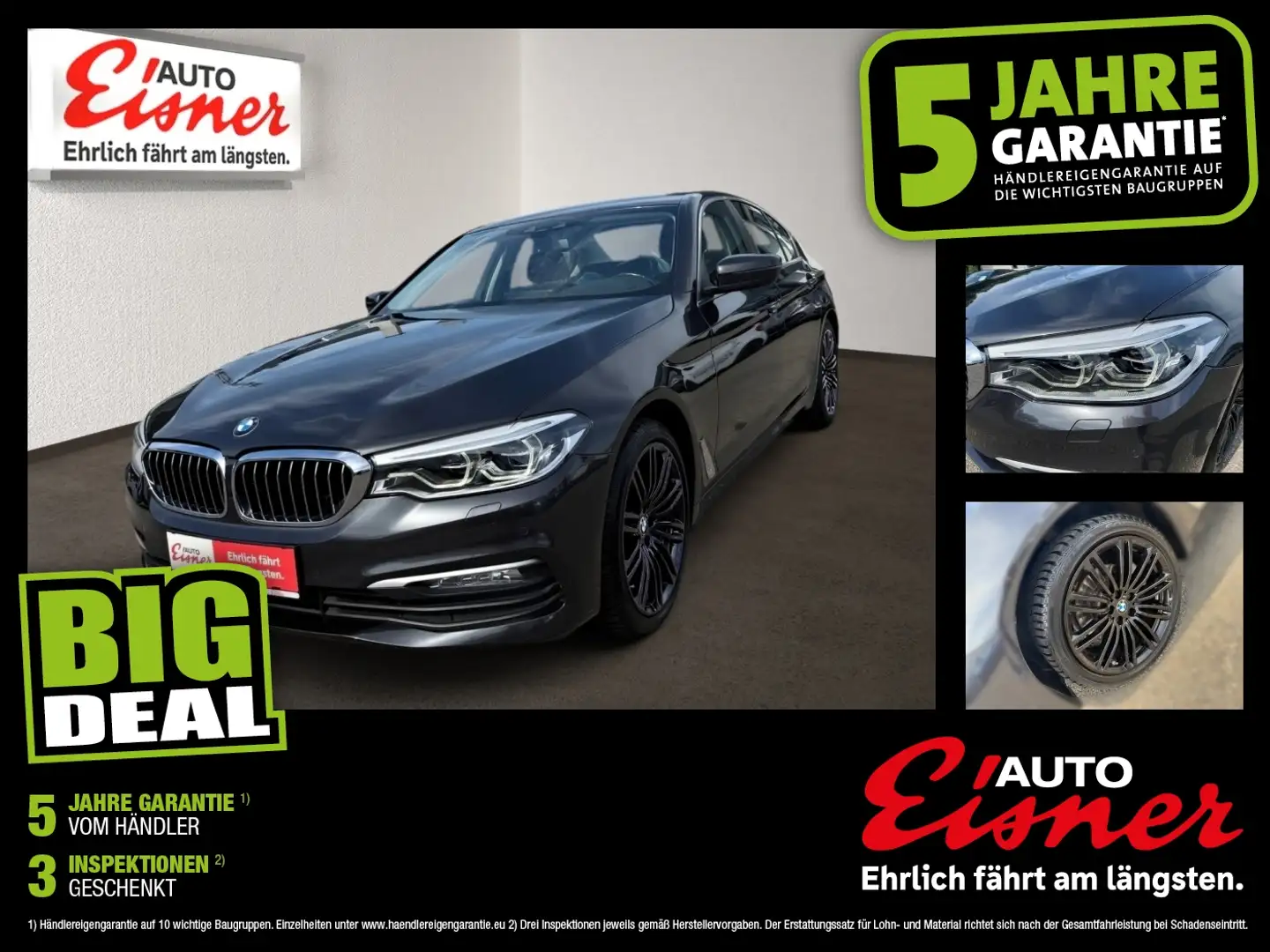 BMW 520 d xDrive Aut. ABS ESP Schwarz - 1