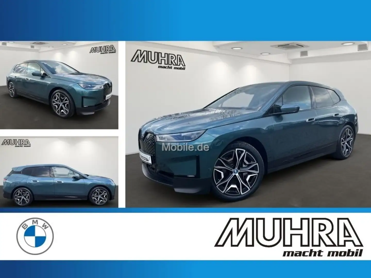 BMW iX xDrive40 Sportpaket 22" AHK DA/LC Prof. AHK Blu/Azzurro - 1
