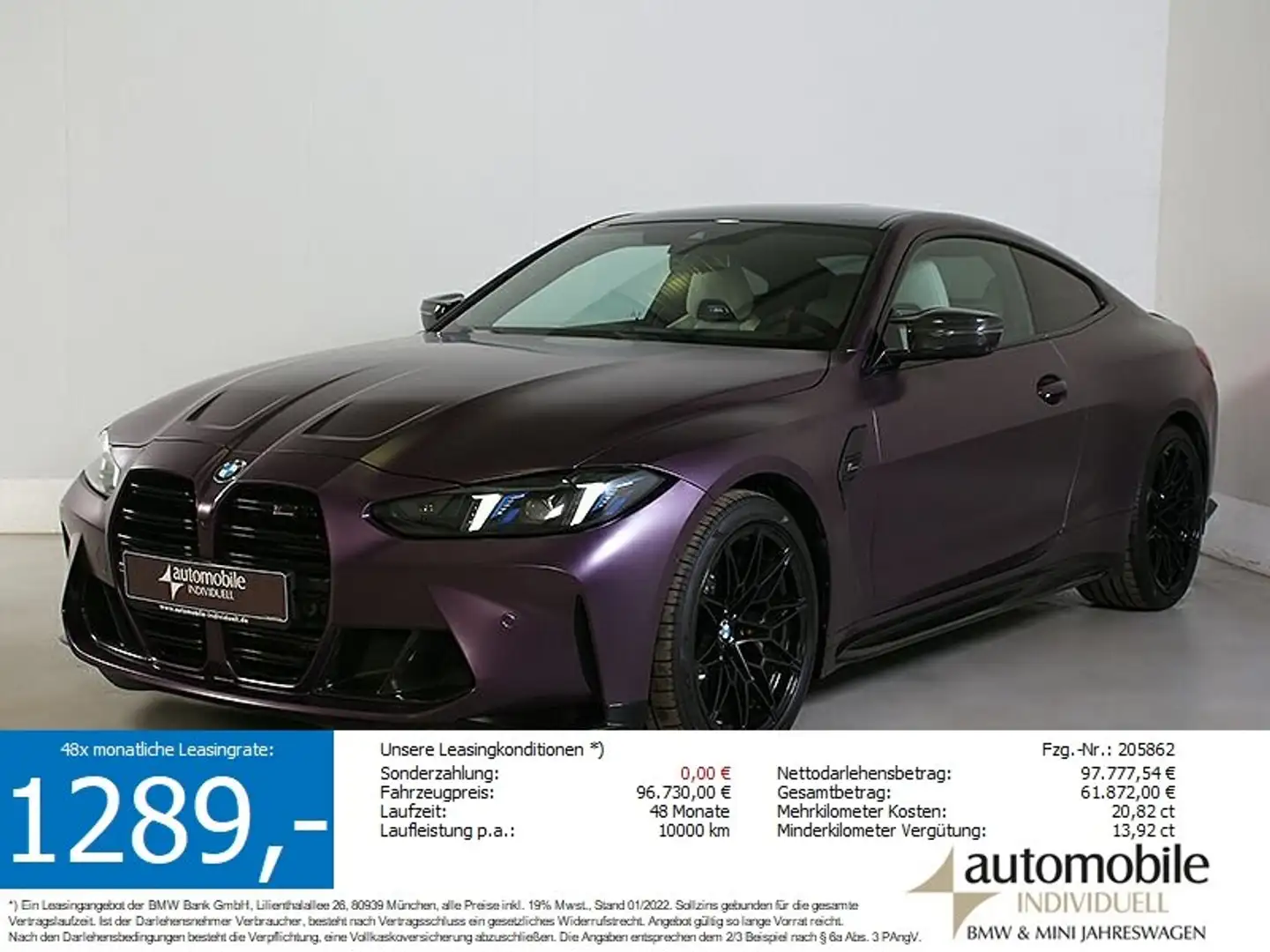 BMW M4 Compet.xDr. V-Max Carbon Keramik UVP.139570.- Lilla - 1