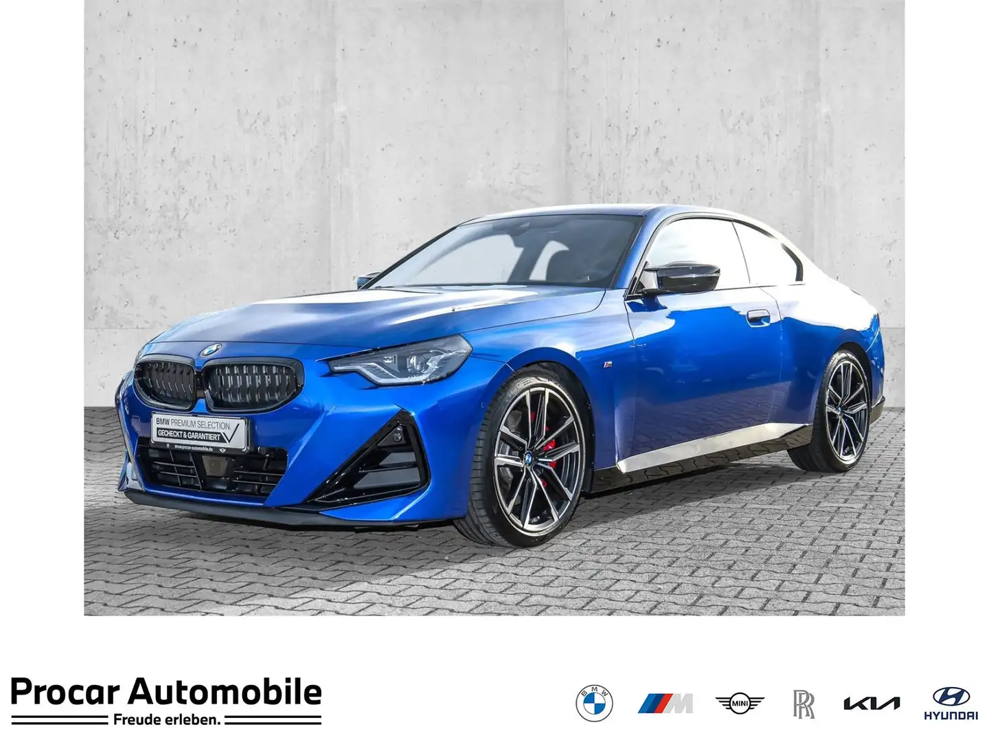 BMW 240 M240i Coupé MSport Pro LCPof HiFi ACC 19" HUD Blauw - 1