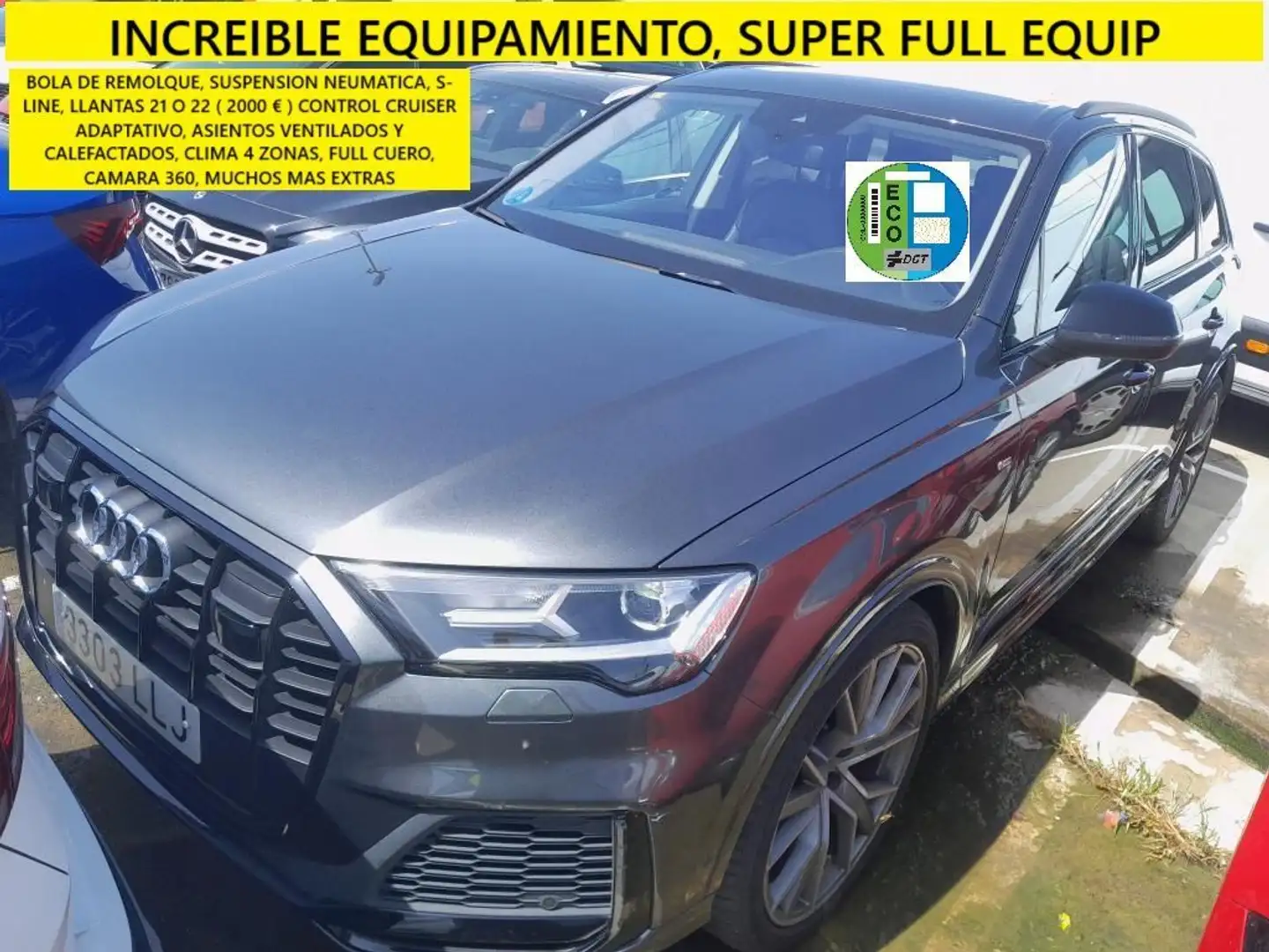 Audi Q7 45 TDI Black line plus quattro Grijs - 1