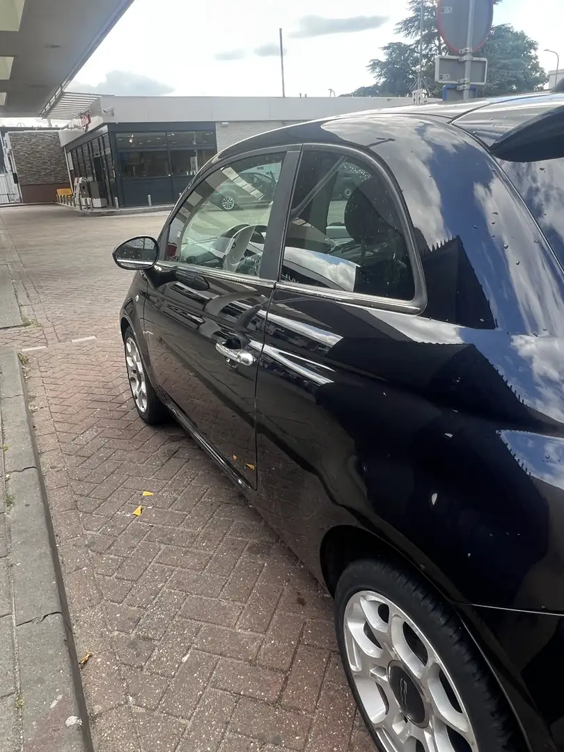Fiat 500 0.9 TwinAir Sport Zwart - 2