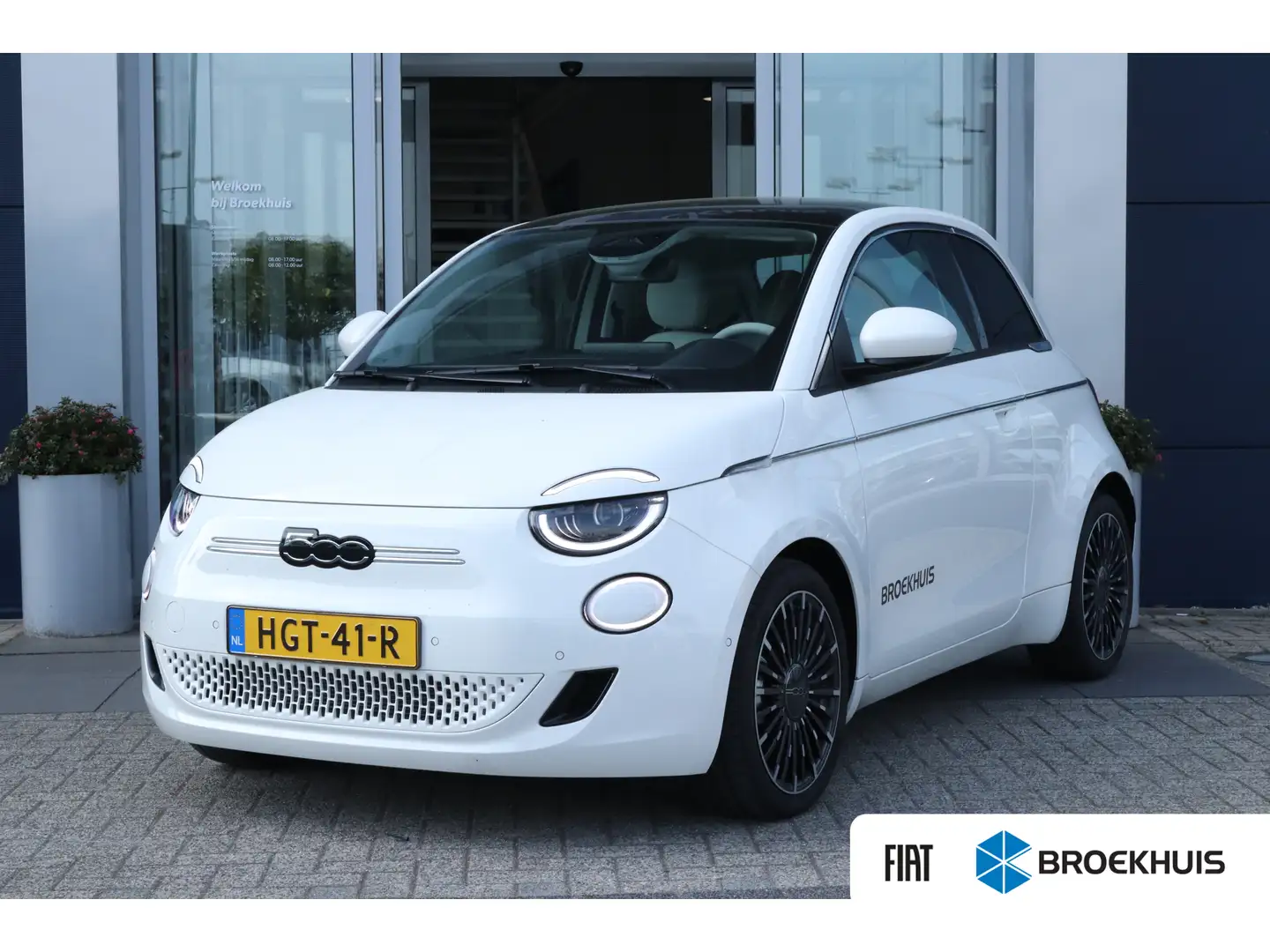 Fiat 500 La Prima 24 kWh | Adaptieve Cruise | Pano | Leder Wit - 1