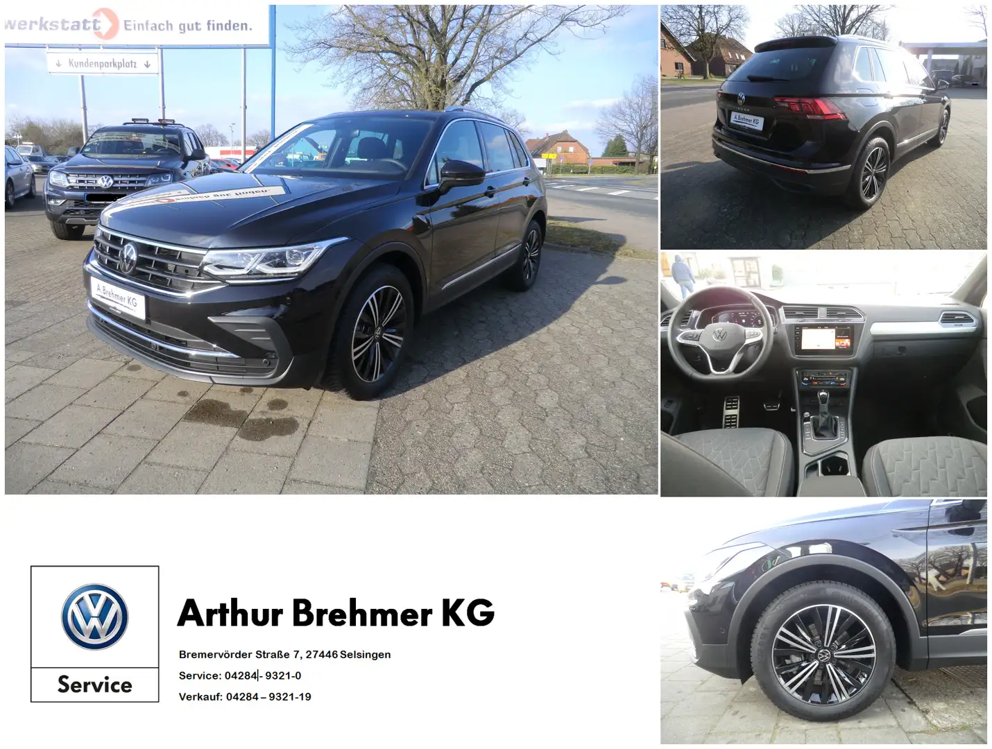 Volkswagen Tiguan 2.0 TDI BMT Move AHK NAVI SHZ LHZ HARMANN KARDON A Schwarz - 1