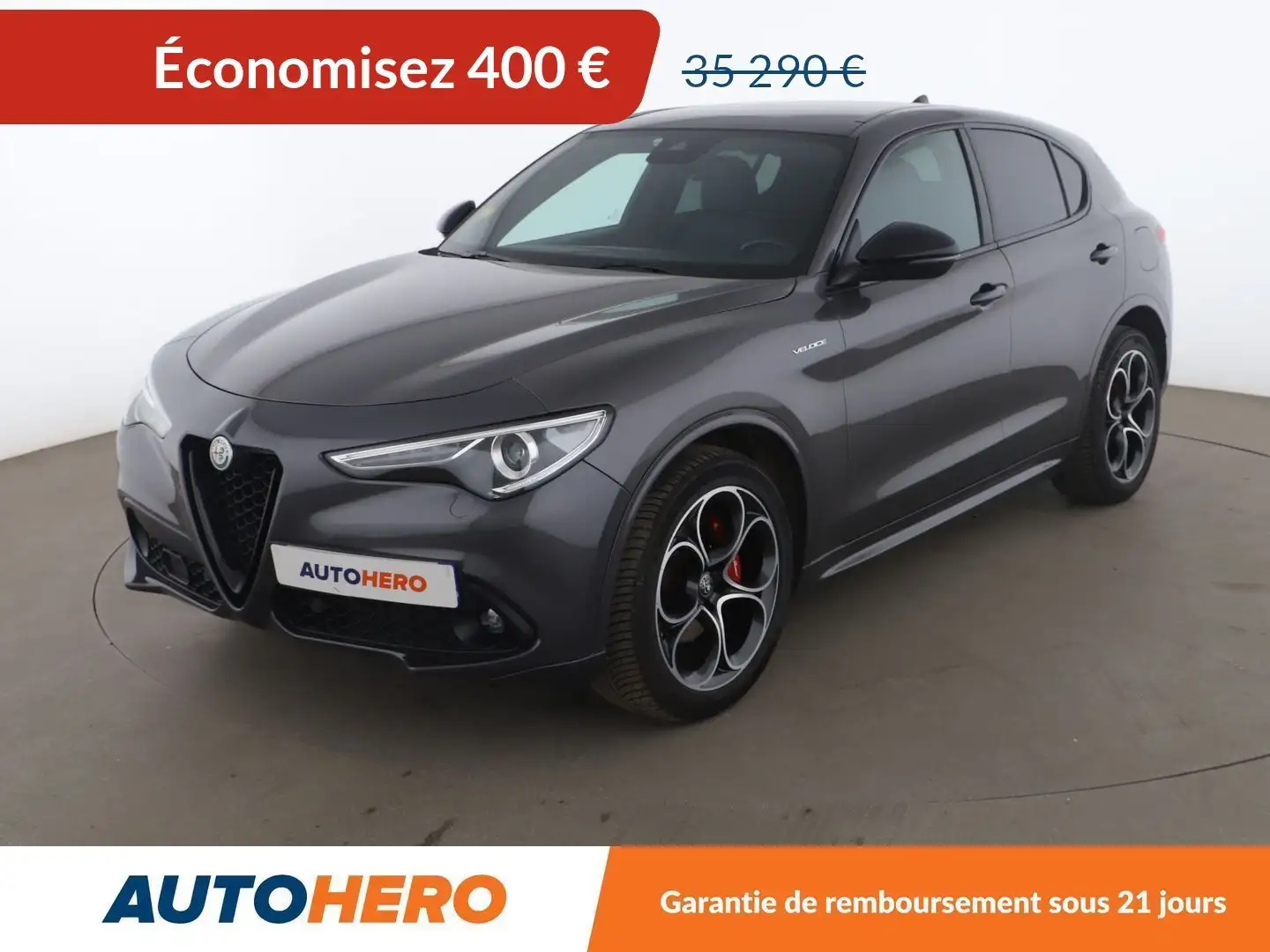Alfa Romeo Stelvio 2.2 Diesel Q4 Veloce AT8 Gris - 1