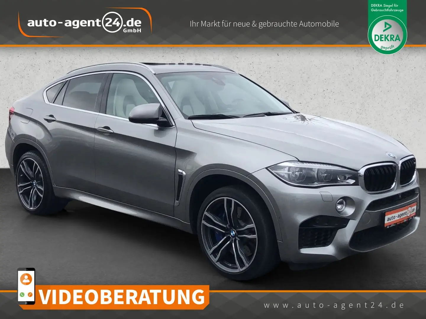 BMW X6 M M /B&O/M-Sitze/Merino/HUD/360°/DAB/AHK/Sthzg. Grau - 1