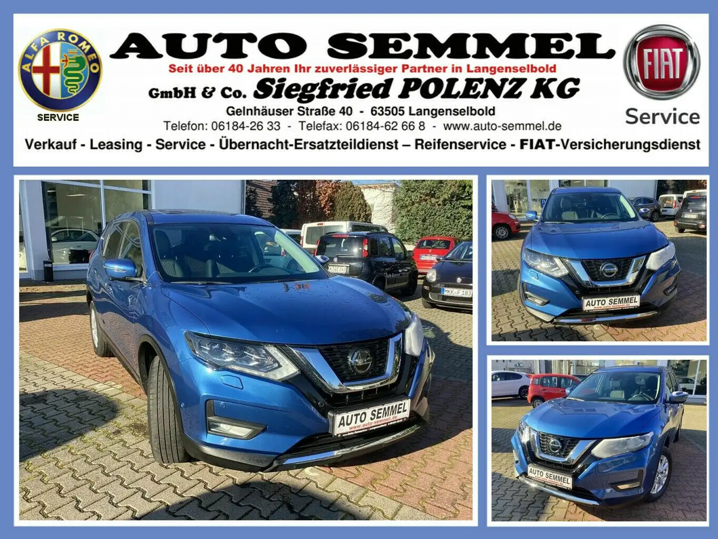 Nissan X-Trail 1.3 Dig-T Acenta 4x2 Bleu - 1