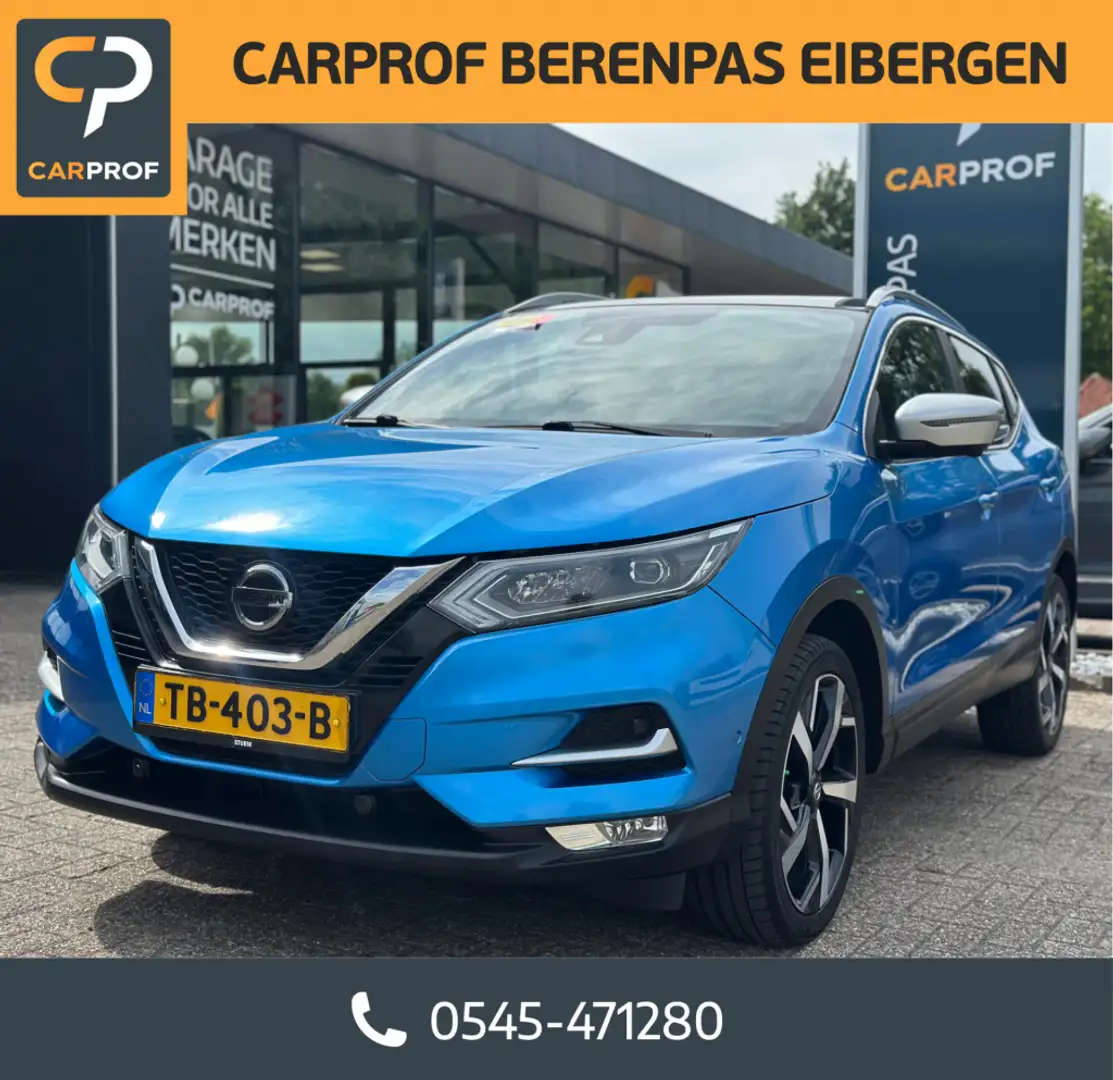 Nissan Qashqai 1.2 TEKNA + '' 360 Camera - Elekrische Stoelen Mem Blauw - 1