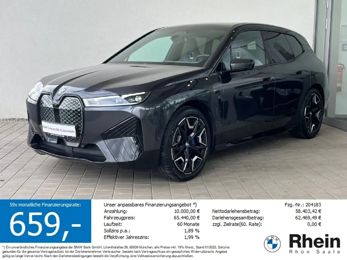 BMW iX xDrive50 Sportpaket Laser.PANO.H/K.AHK.Komfor Gris - 1