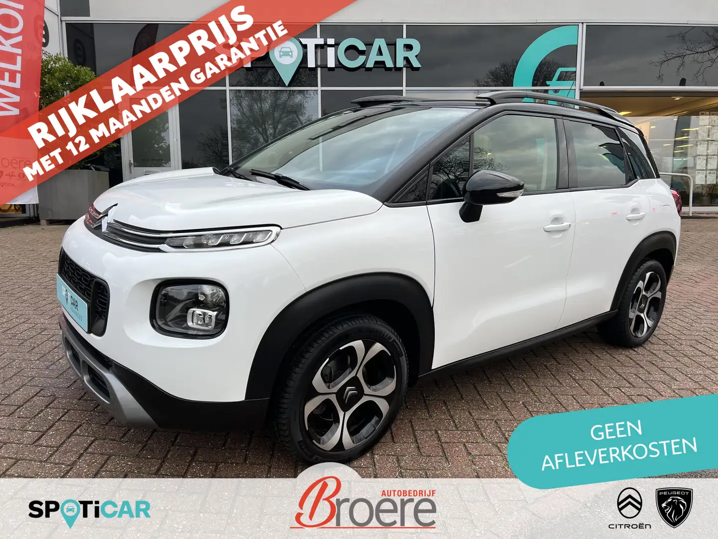 Citroen C3 Aircross 1.2 Turbo 110 pk S&S Shine M6 17 inch velgen Weiß - 1