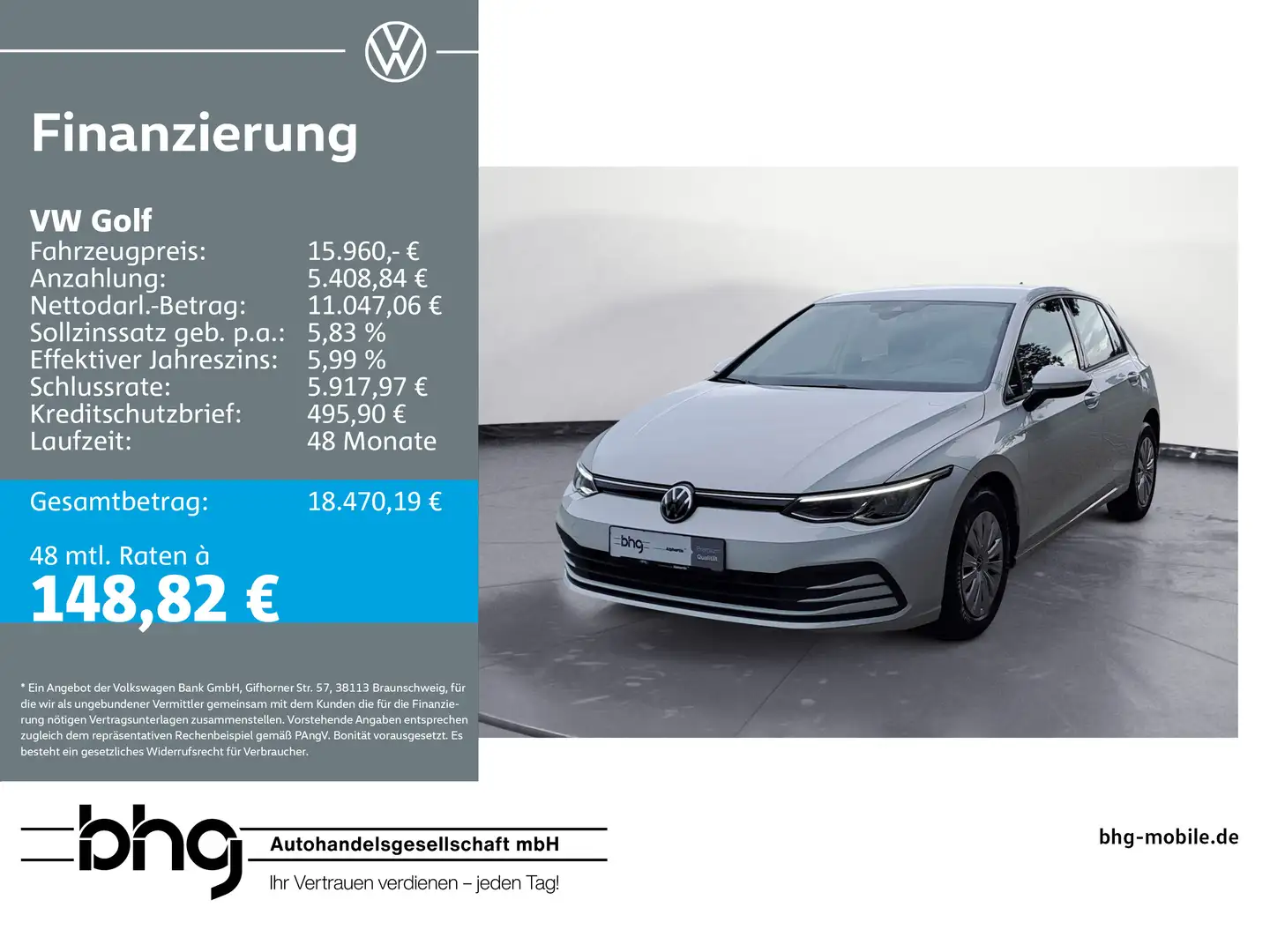 Volkswagen Golf 1.0 TSI #SITZPAKET #APP-CONNECT #TEMPOMAT # Blanc - 1