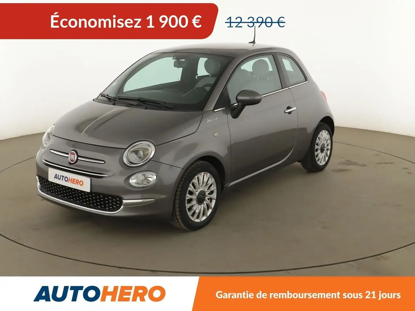 Fiat 500 1.0 Hybrid BSG Dolcevita Gris - 1