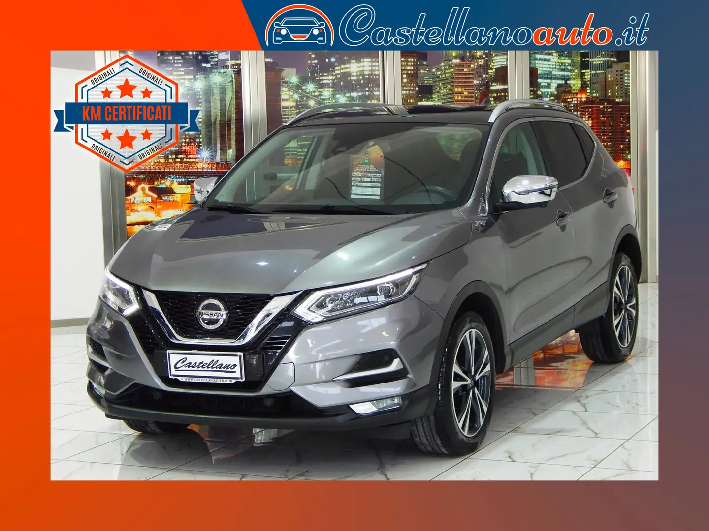Nissan Qashqai 1.5 dci N-Connecta 115cv DCT TETTO-NAVI-KAMERA-LED Grey - 1