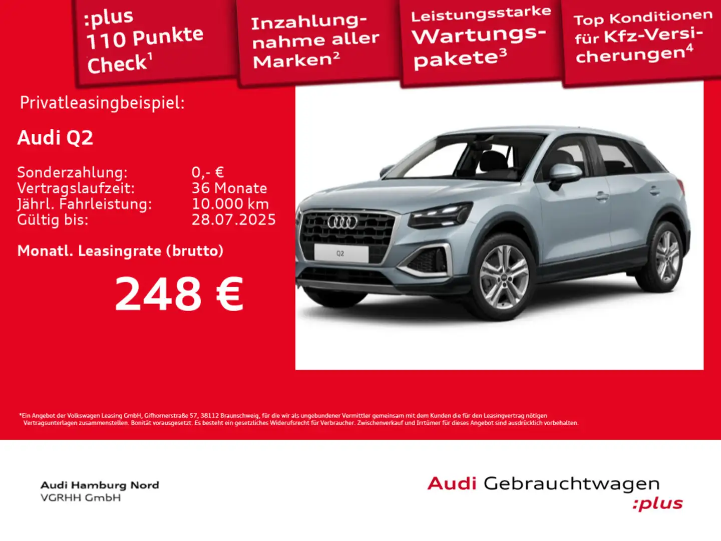 Audi Q2 35 TFSI S tronic Matrix Nav AHK Sound Keyless Gris - 1