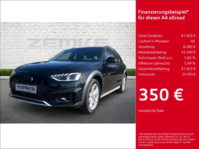 Audi A4 allroad quattro 40 TDI S tronic Navi LED El. Heckklappe 3-